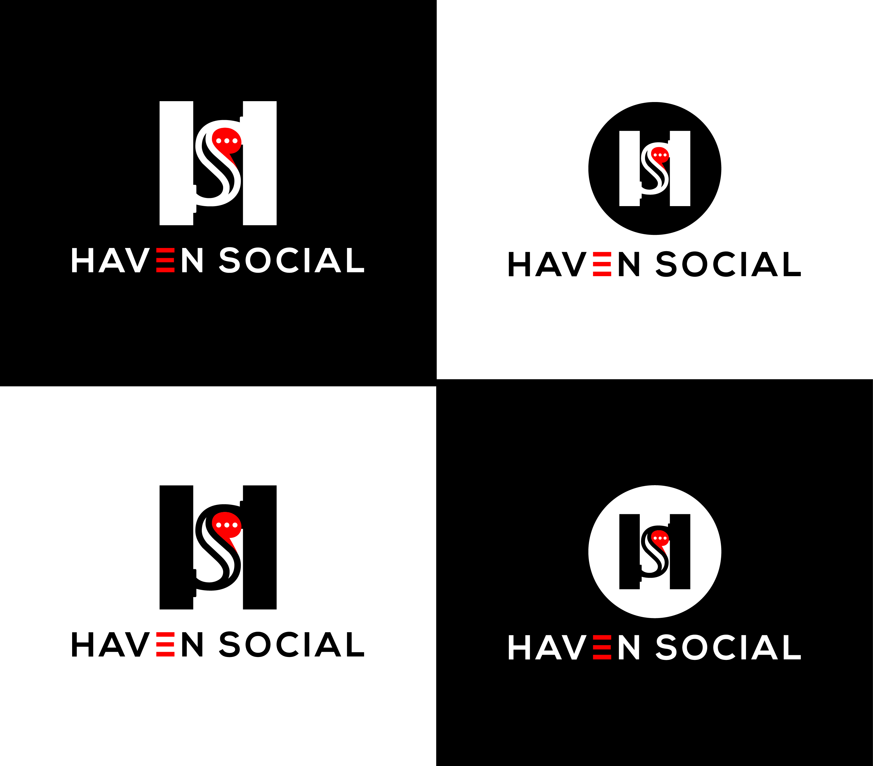 Logo Design by vidarshana 2 for Haven Social | Design #29641229