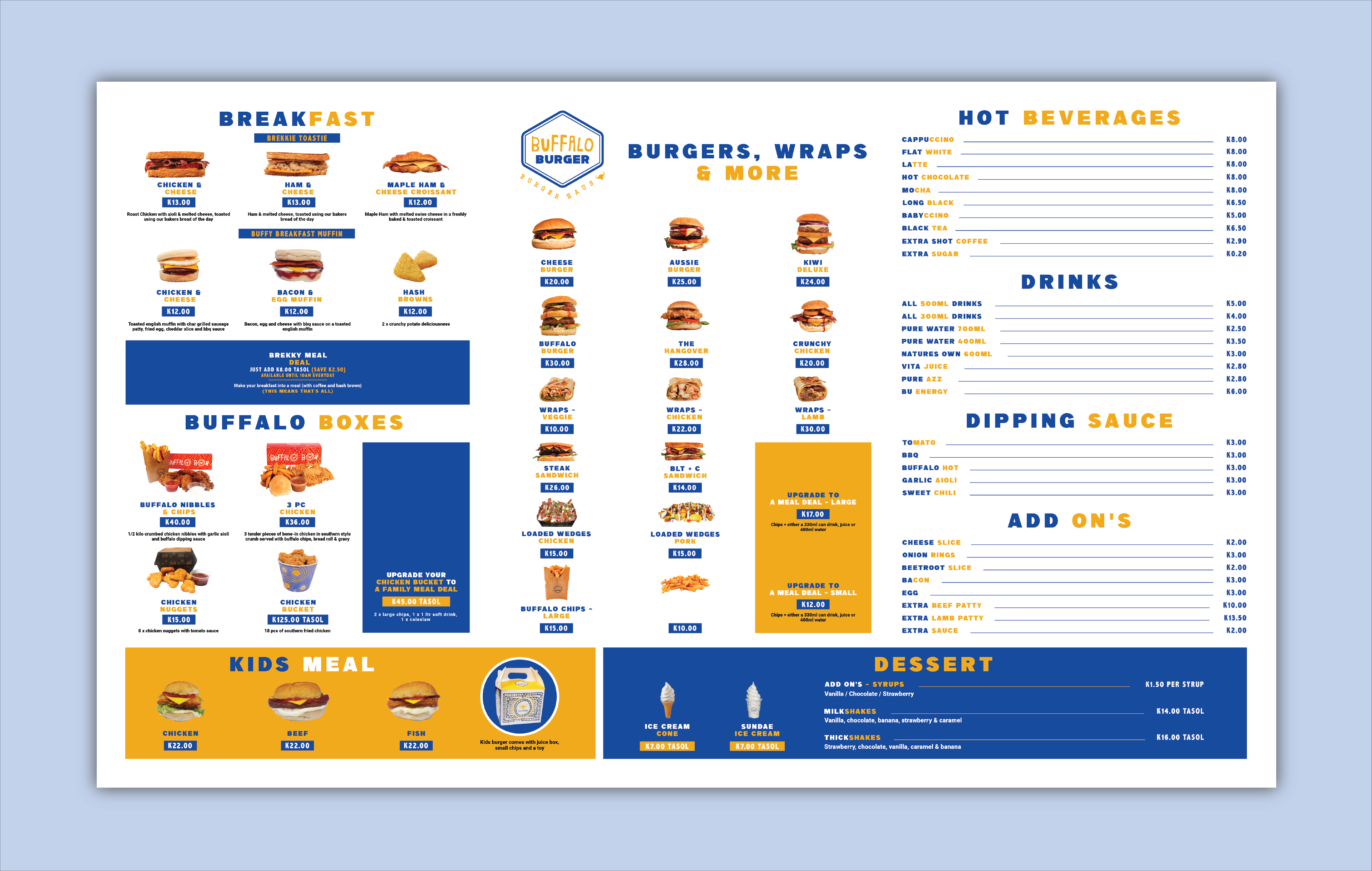 Menu Design by Thanh La for this project | Design #29680832