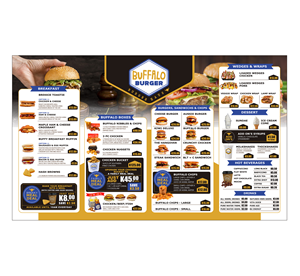 Menu Design by Jose Antonio Lopez for this project | Design #29651332