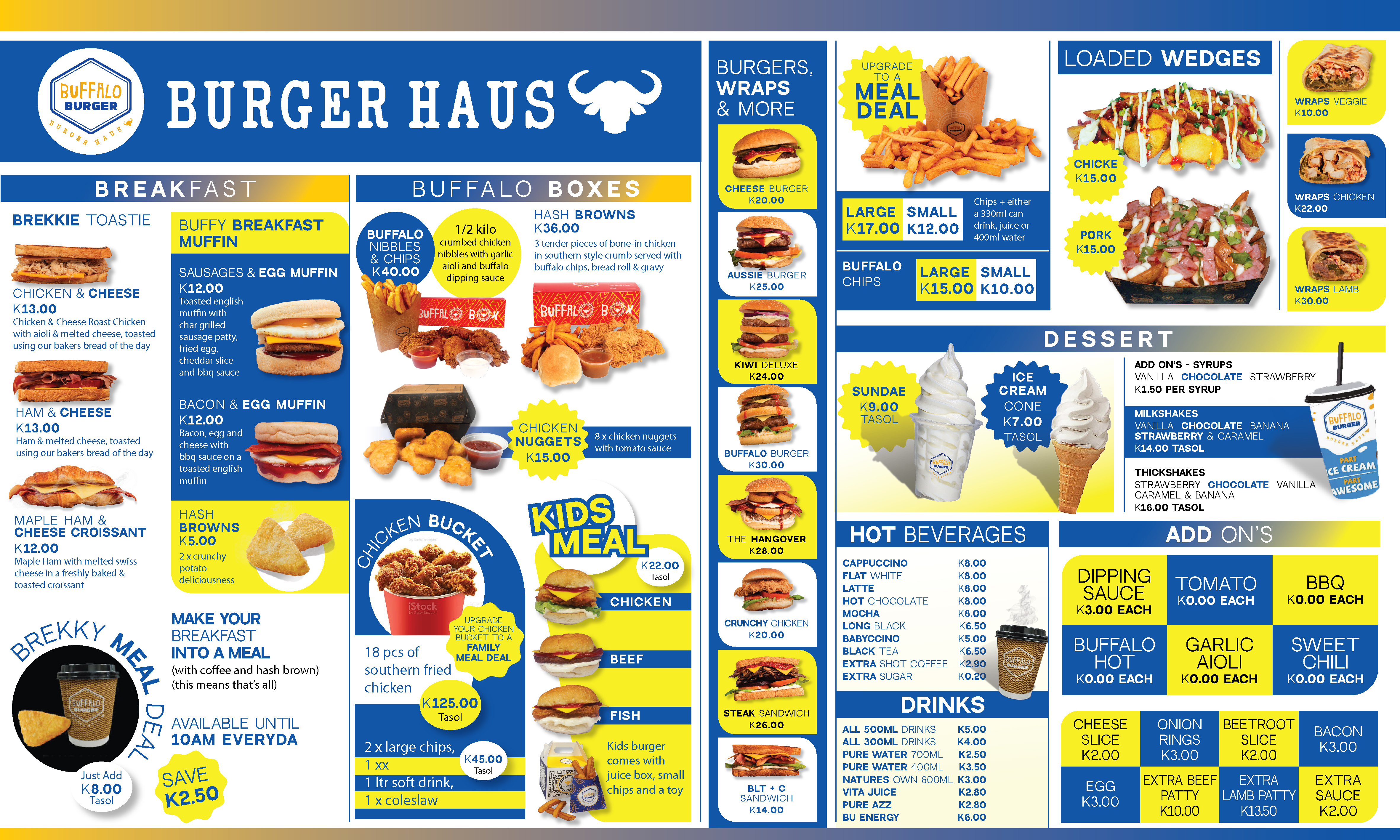 Menu Design by Ayesha graphic for this project | Design #29666830