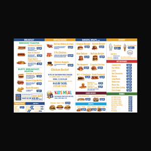 Menu Design by 3-ikE for this project | Design: #29656935