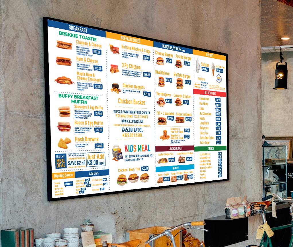 Menu Design by 3-ikE for this project | Design #29656940