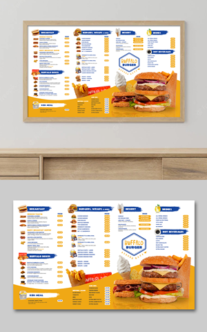 Menu Design by debdesign for this project | Design: #29654202