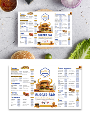 Menu Design by debdesign for this project | Design: #29654785