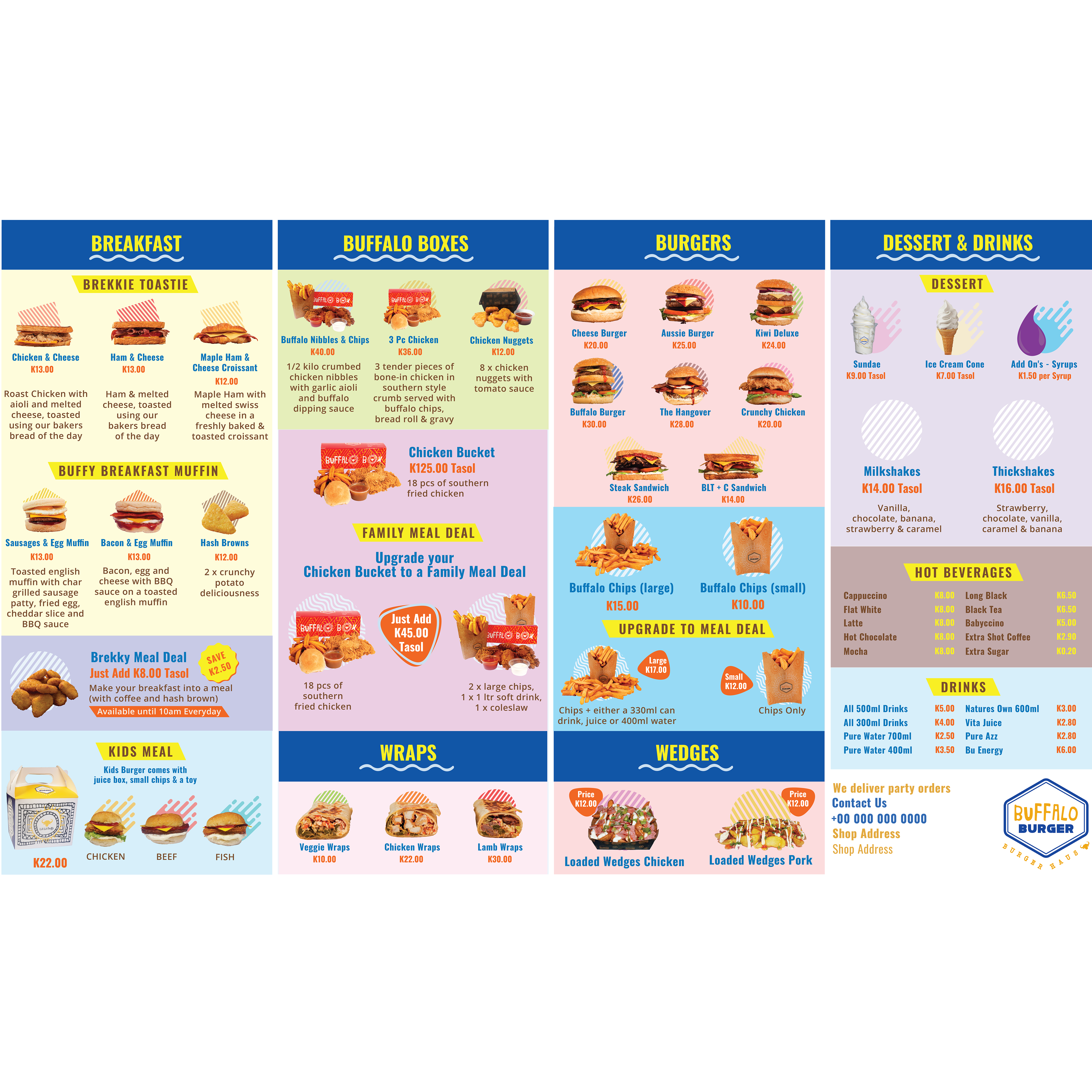 Menu Design by Sweet Bird for this project | Design #29661099