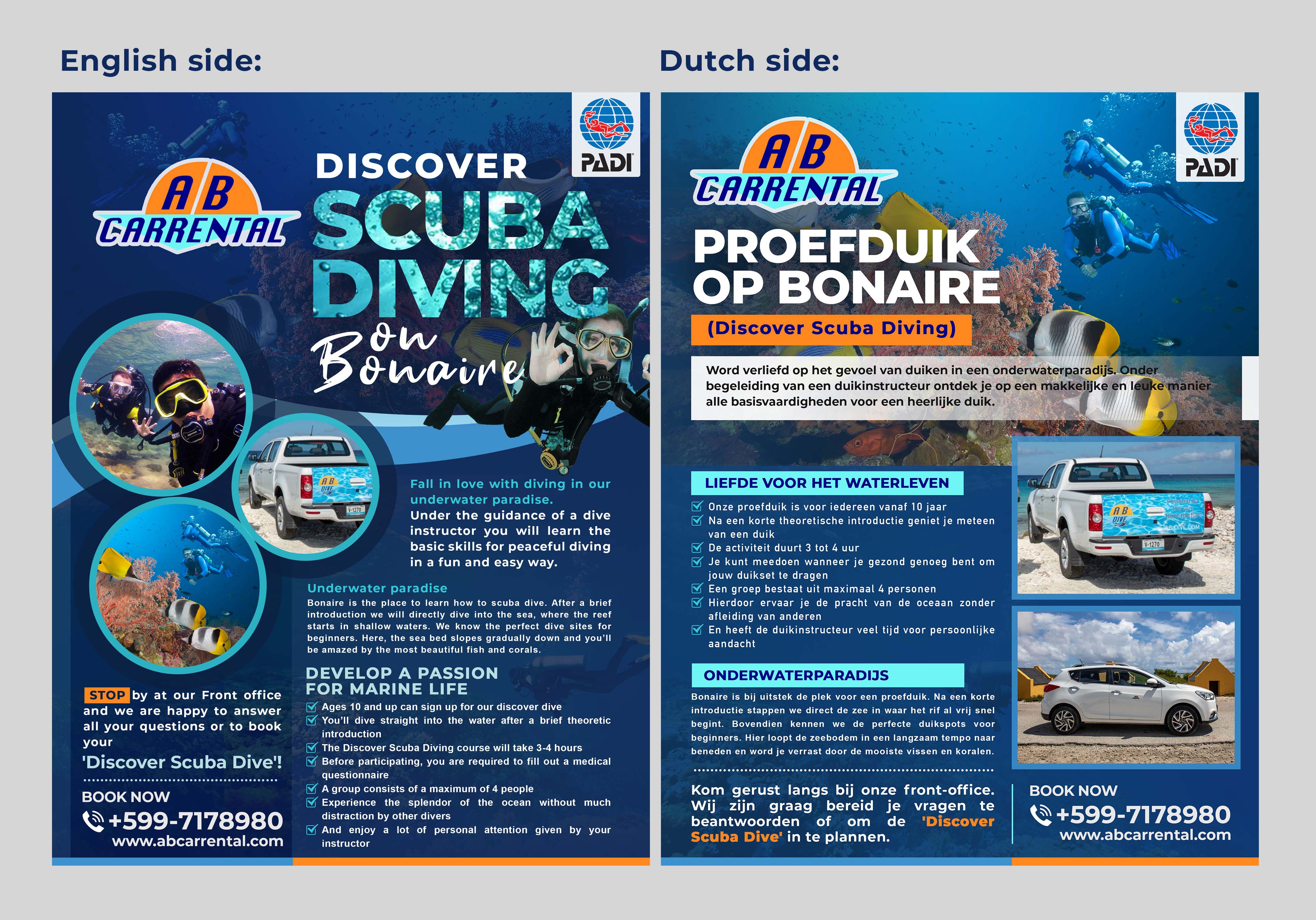 Flyer-Design von Anhar für AB Dive | Design #29642924