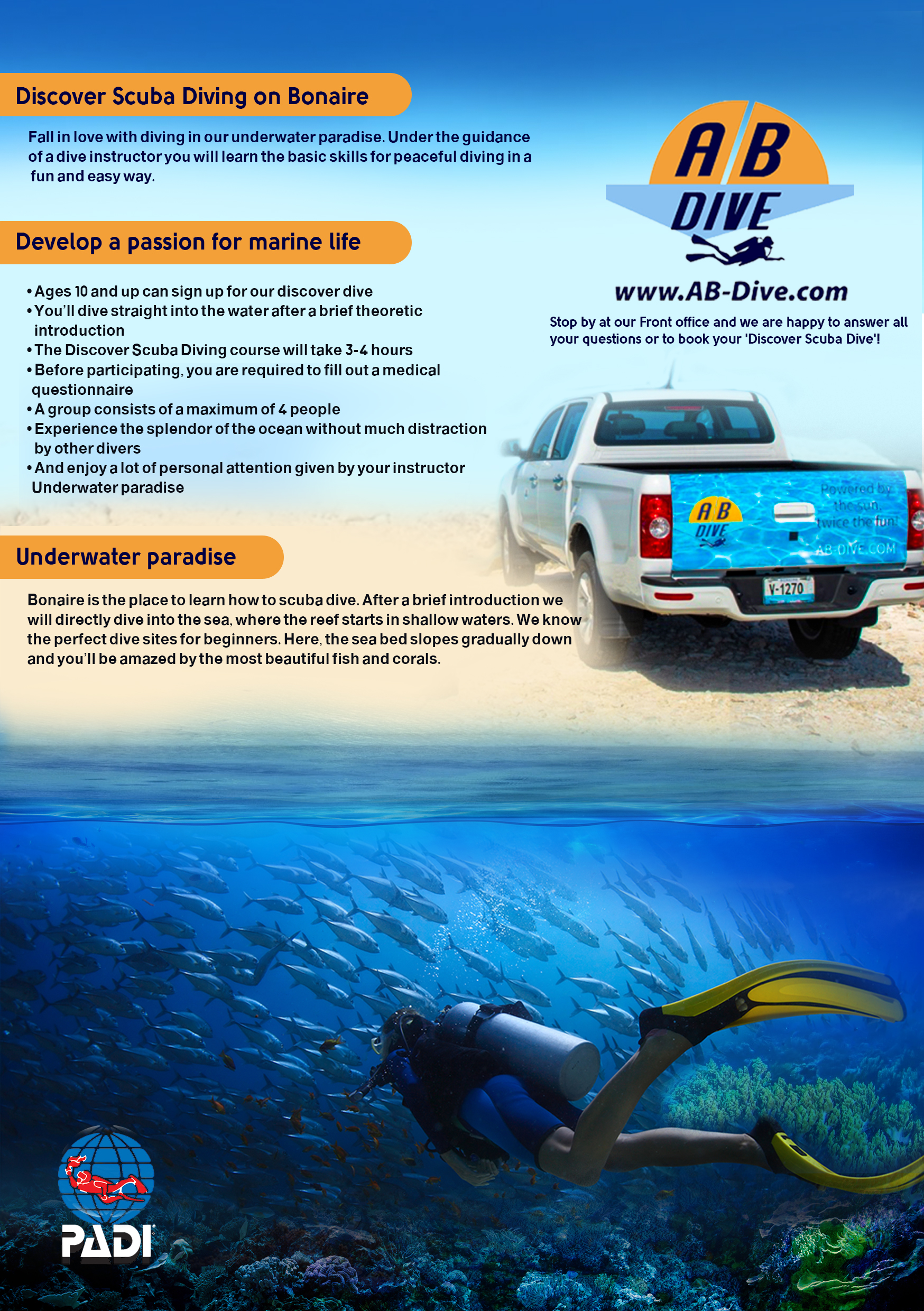 Diseño de Flyer por Sief para AB Dive | Diseño #29643351