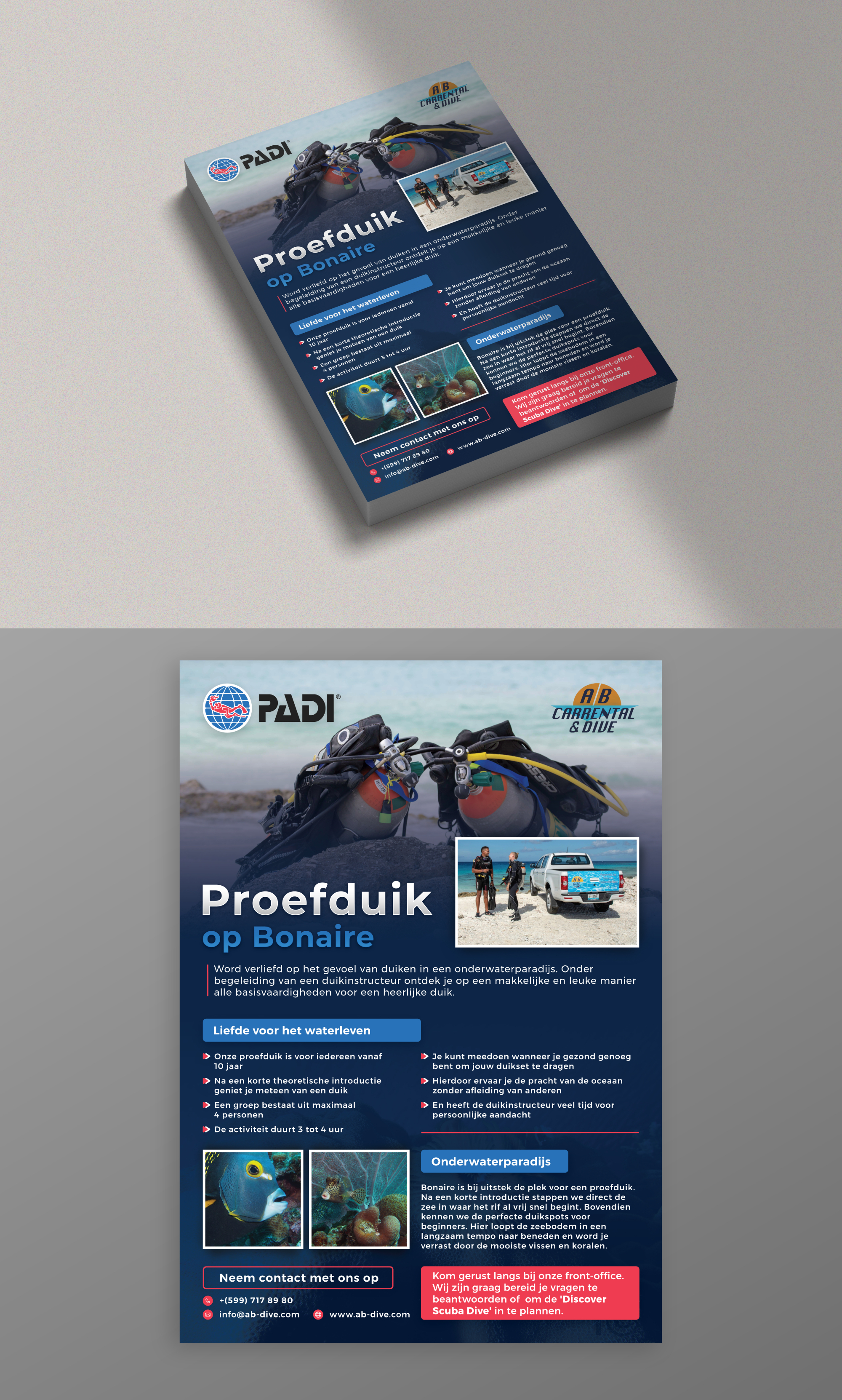 Flyer Design by KreativeMadz for AB Dive | Design #29653266