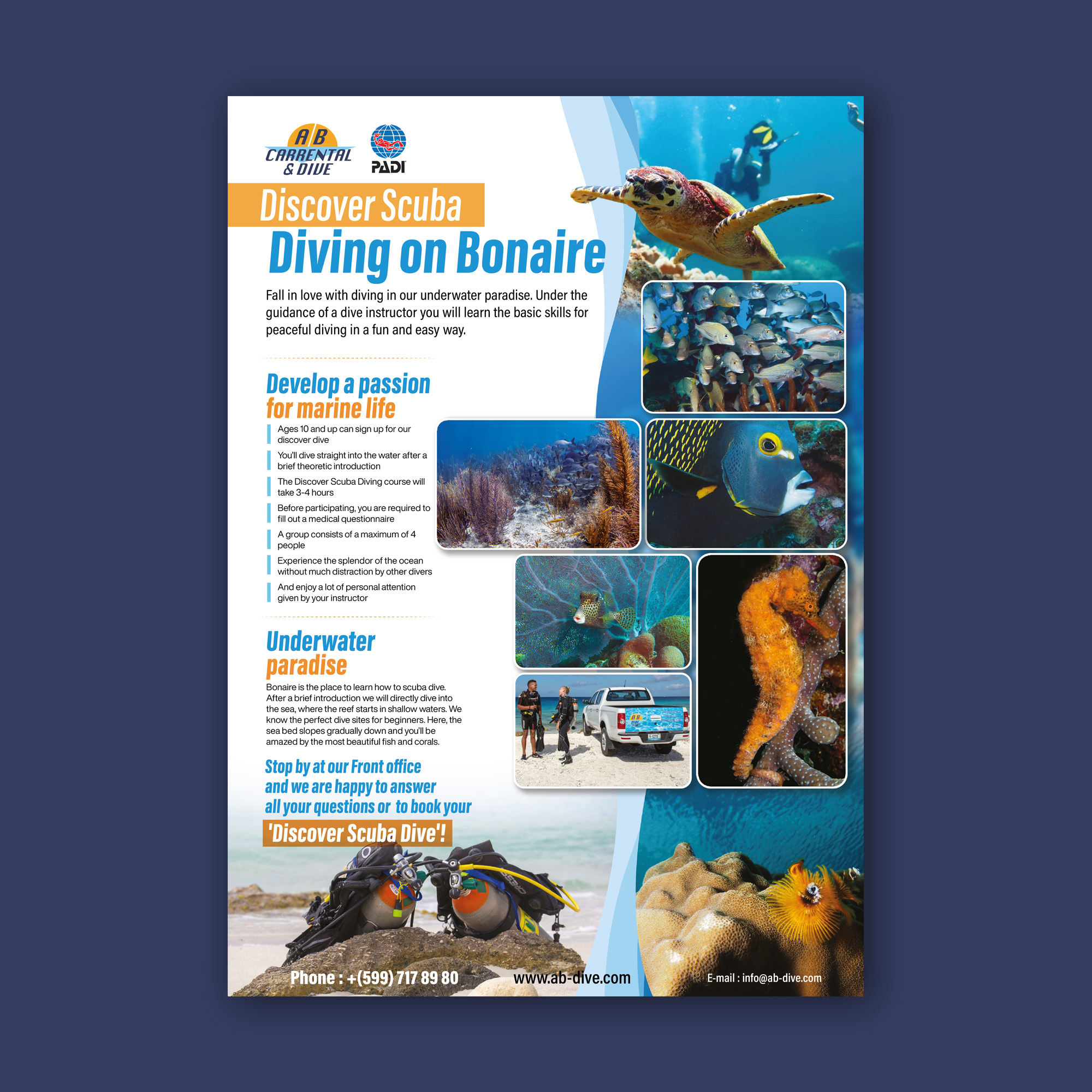 Flyer Design by mscreations.lk for AB Dive | Design #29655310