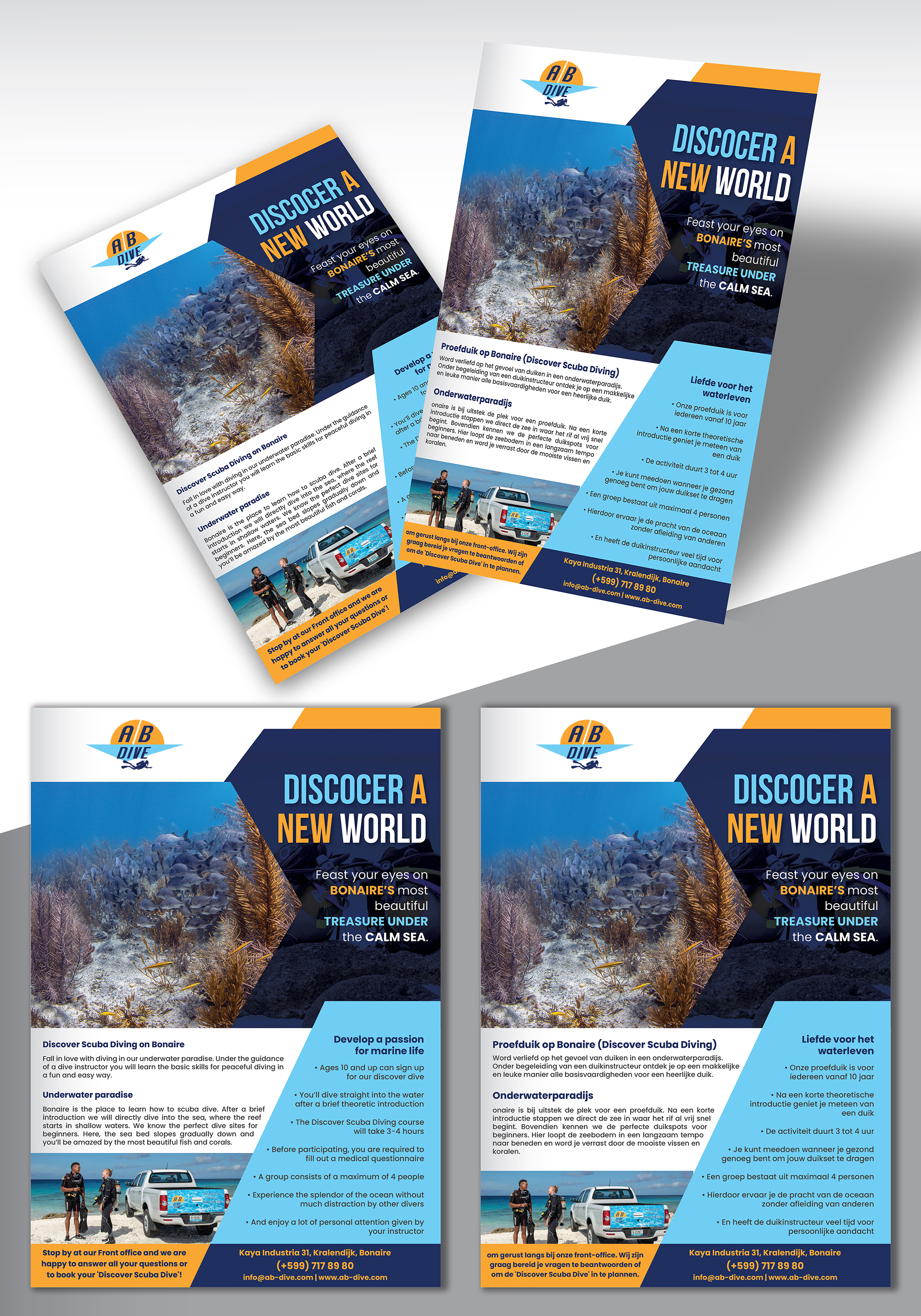 Flyer Design by creativemood438 for AB Dive | Design #29643902