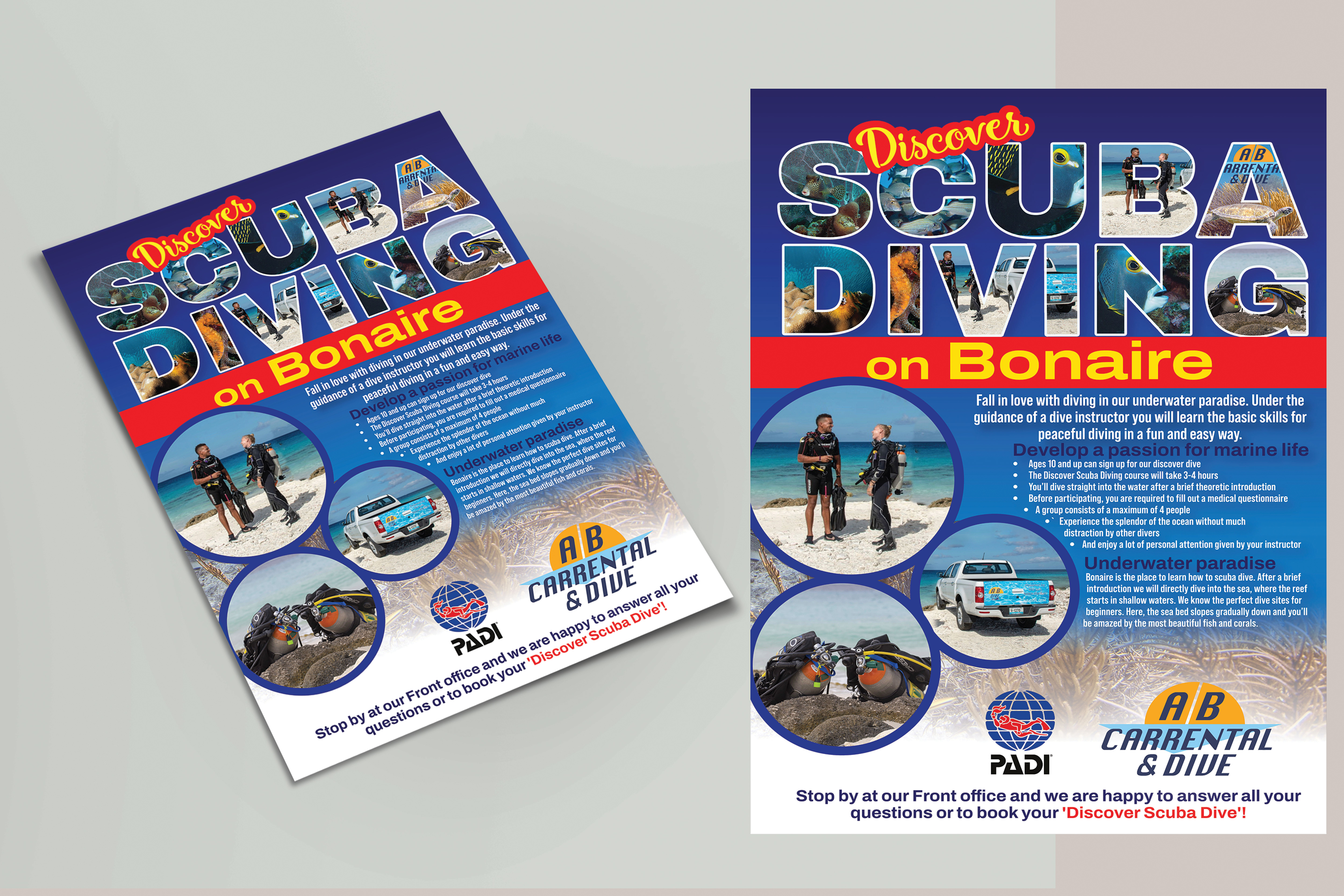Flyer Design by Impressive Solutions for AB Dive | Design #29649227