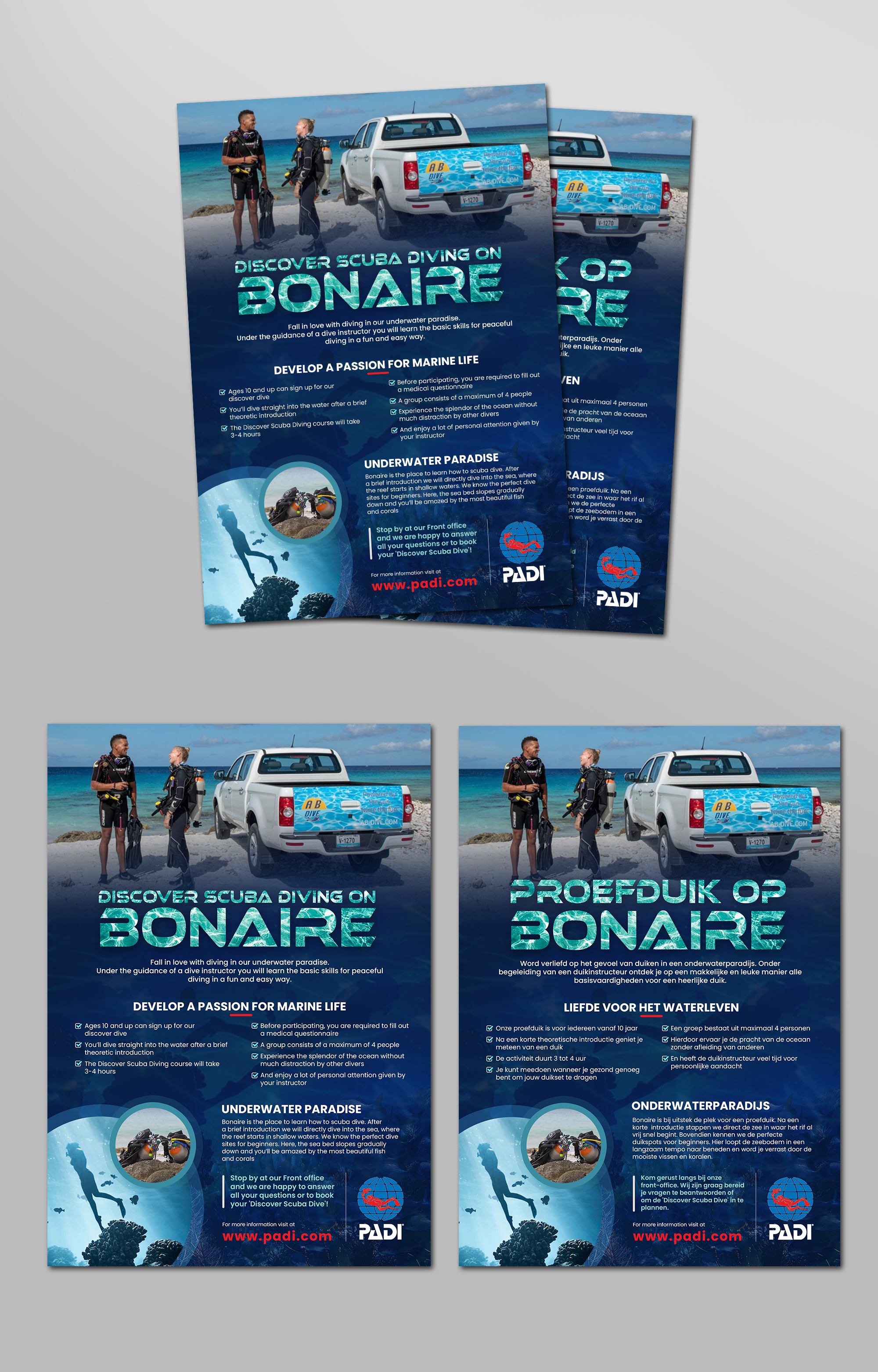 Flyer Design by debdesign for AB Dive | Design #29643796
