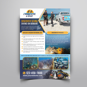 Flyer Design by LAXMI DESIGNHUB for AB Dive | Design: #29643657