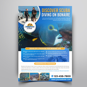 Flyer Design by Pictorial for AB Dive | Design #29643904