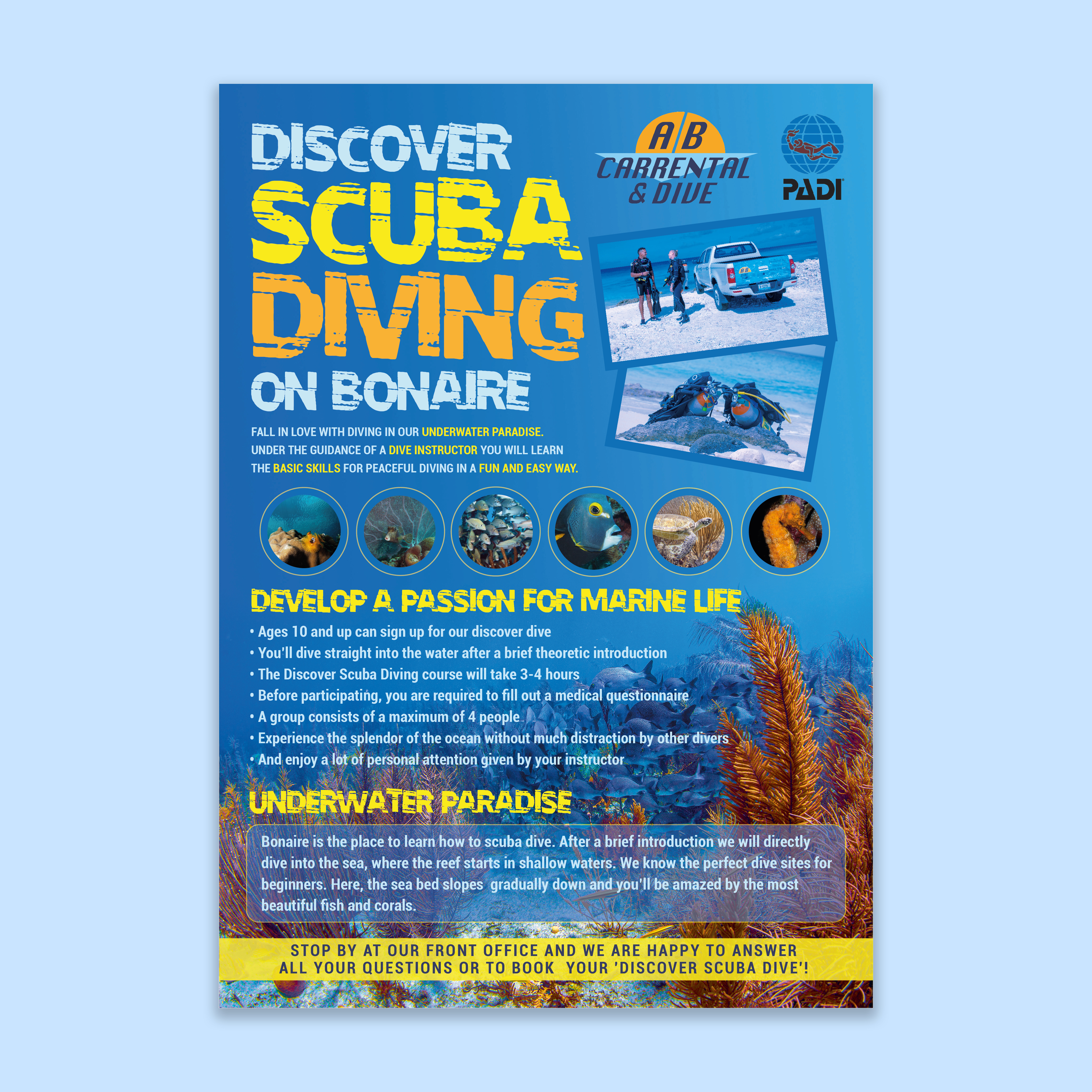 Flyer Design by Inventive Design for AB Dive | Design #29642864