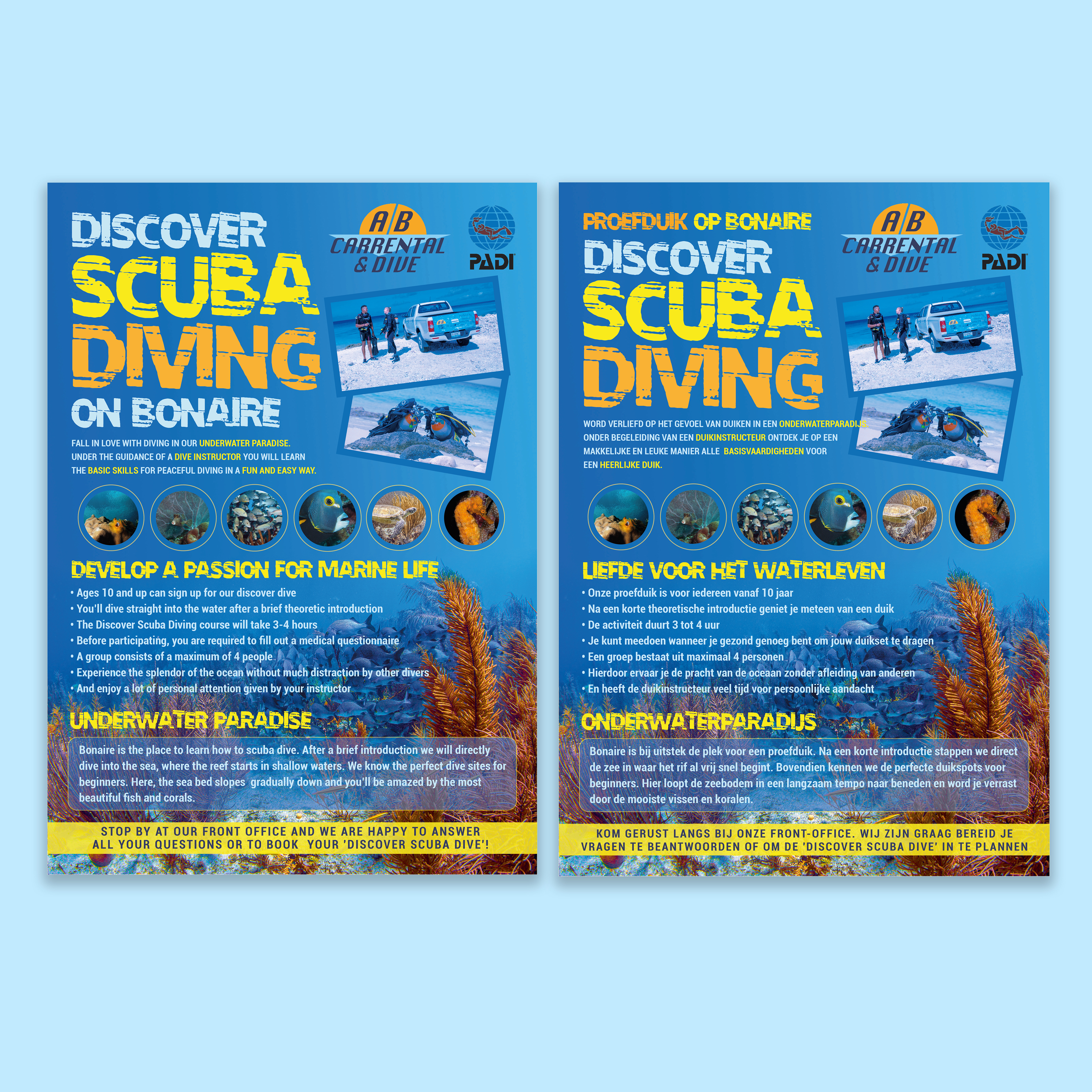 Flyer Design by Inventive Design for AB Dive | Design #29644633