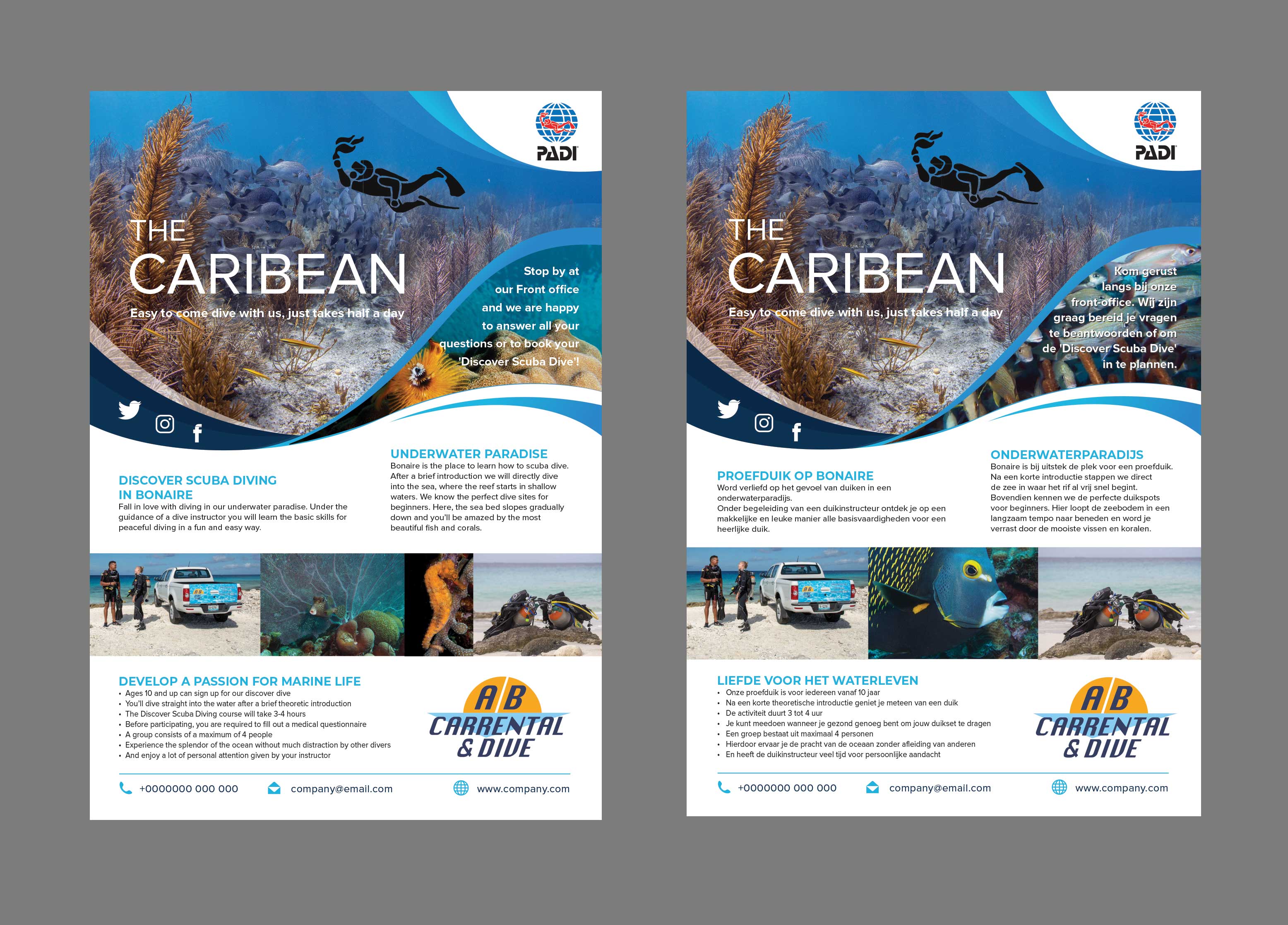 Flyer-Design von Creative D2024 für AB Dive | Design #29644721