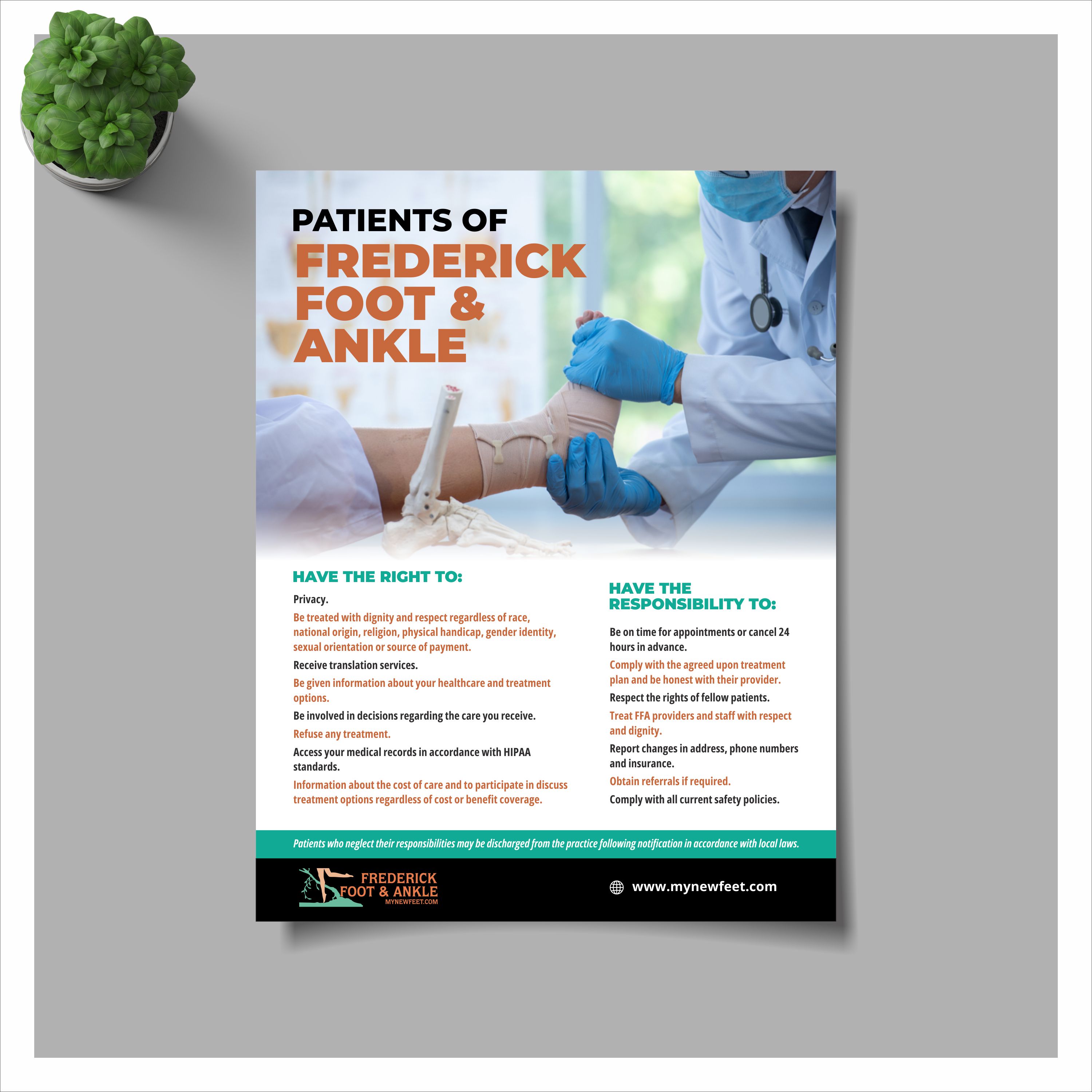 Flyer Design by nng for Frederick Foot & Ankle | Design #29664561