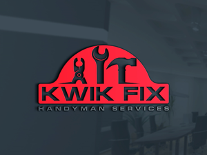 Logo Design by Uhm@design for Kwik Fix Handyman Services LLC | Design: #29652451