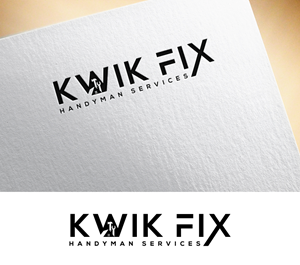 Logo Design by okimok for Kwik Fix Handyman Services LLC | Design: #29654179