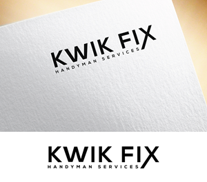 Logo Design by okimok for Kwik Fix Handyman Services LLC | Design: #29659913