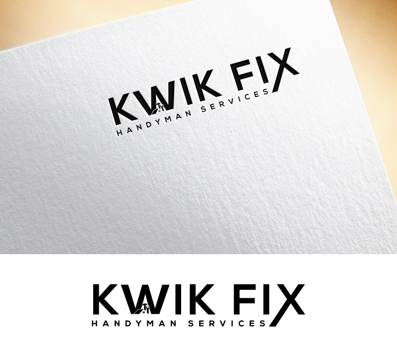 Logo Design by okimok for Kwik Fix Handyman Services LLC | Design #29659922
