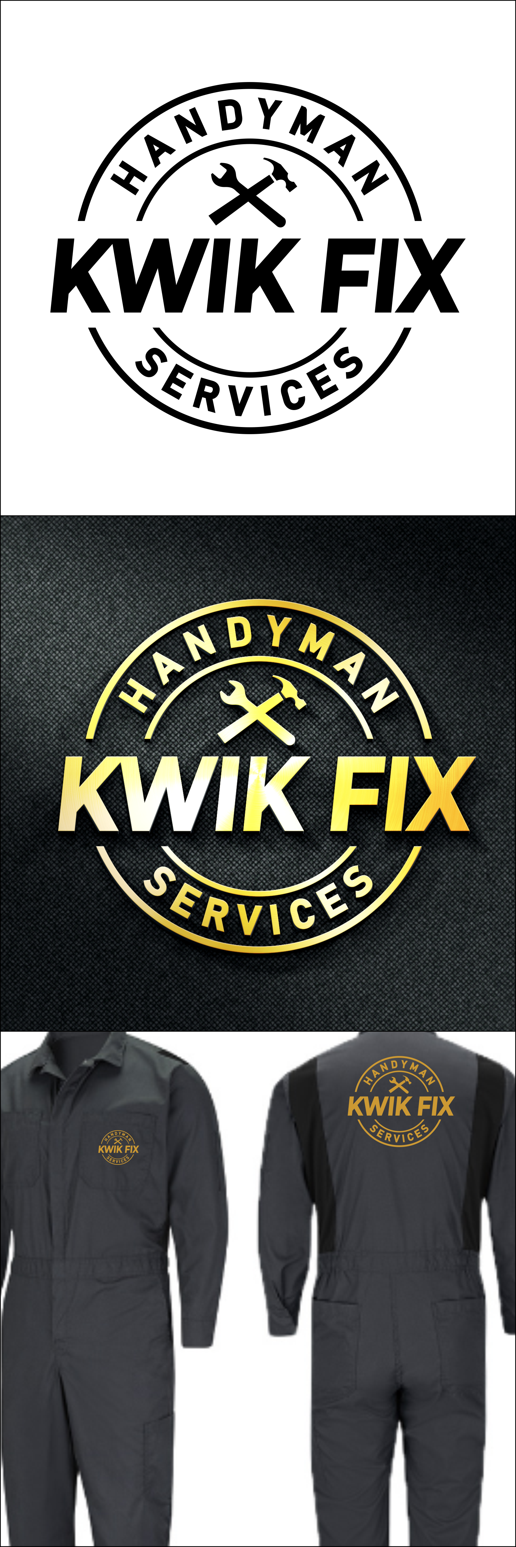 Logo Design by GambarSERU for Kwik Fix Handyman Services LLC | Design #29646955