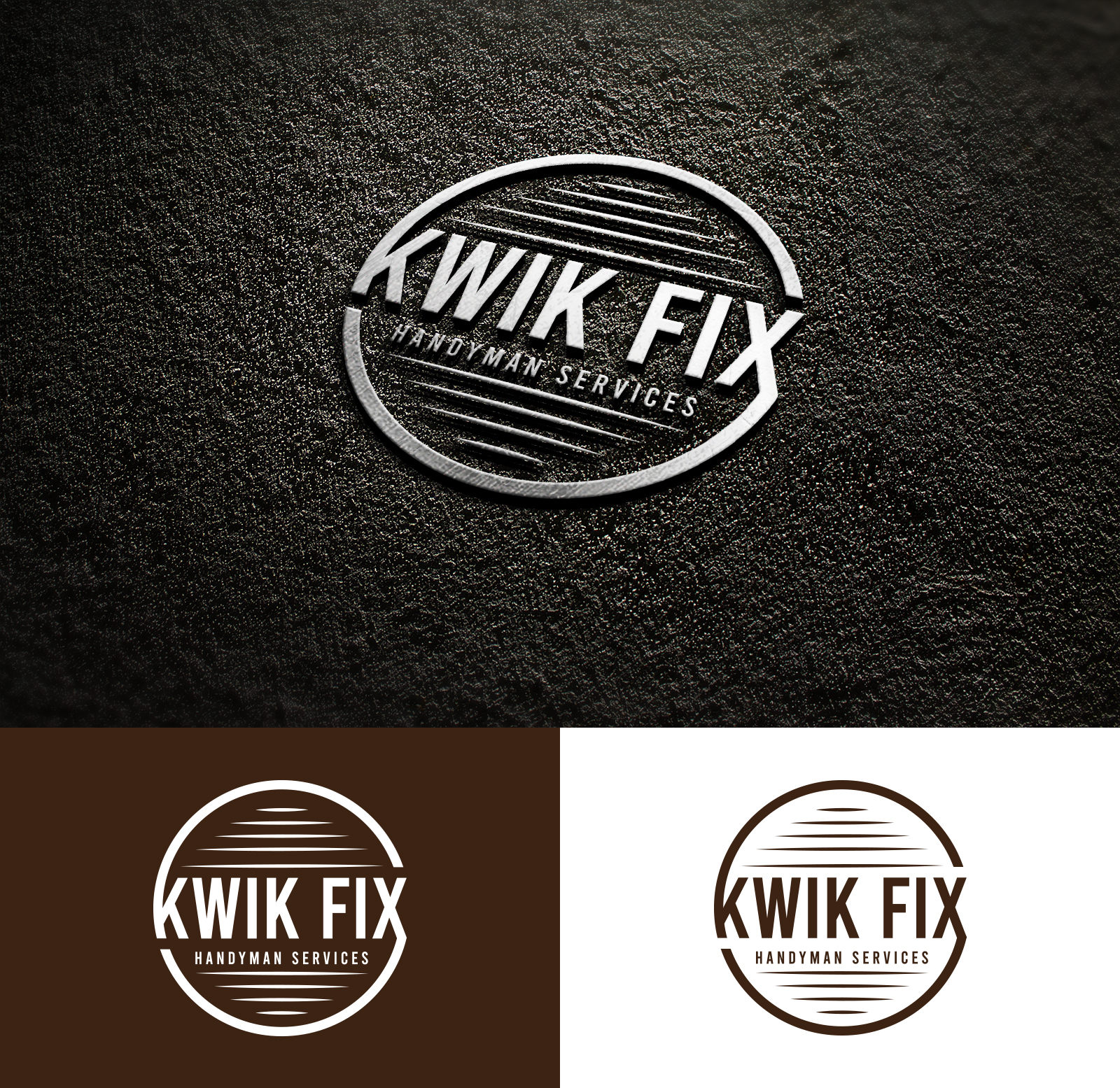 Logo Design by design 125 for Kwik Fix Handyman Services LLC | Design #29650767