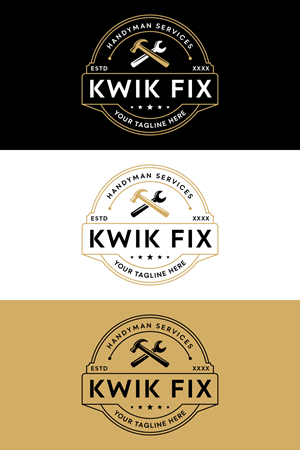 Logo Design by DesignNXT for Kwik Fix Handyman Services LLC | Design: #29653258