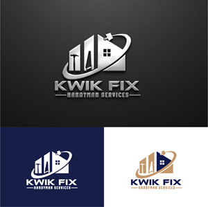 Logo Design by 3Guys for Kwik Fix Handyman Services LLC | Design: #29654962