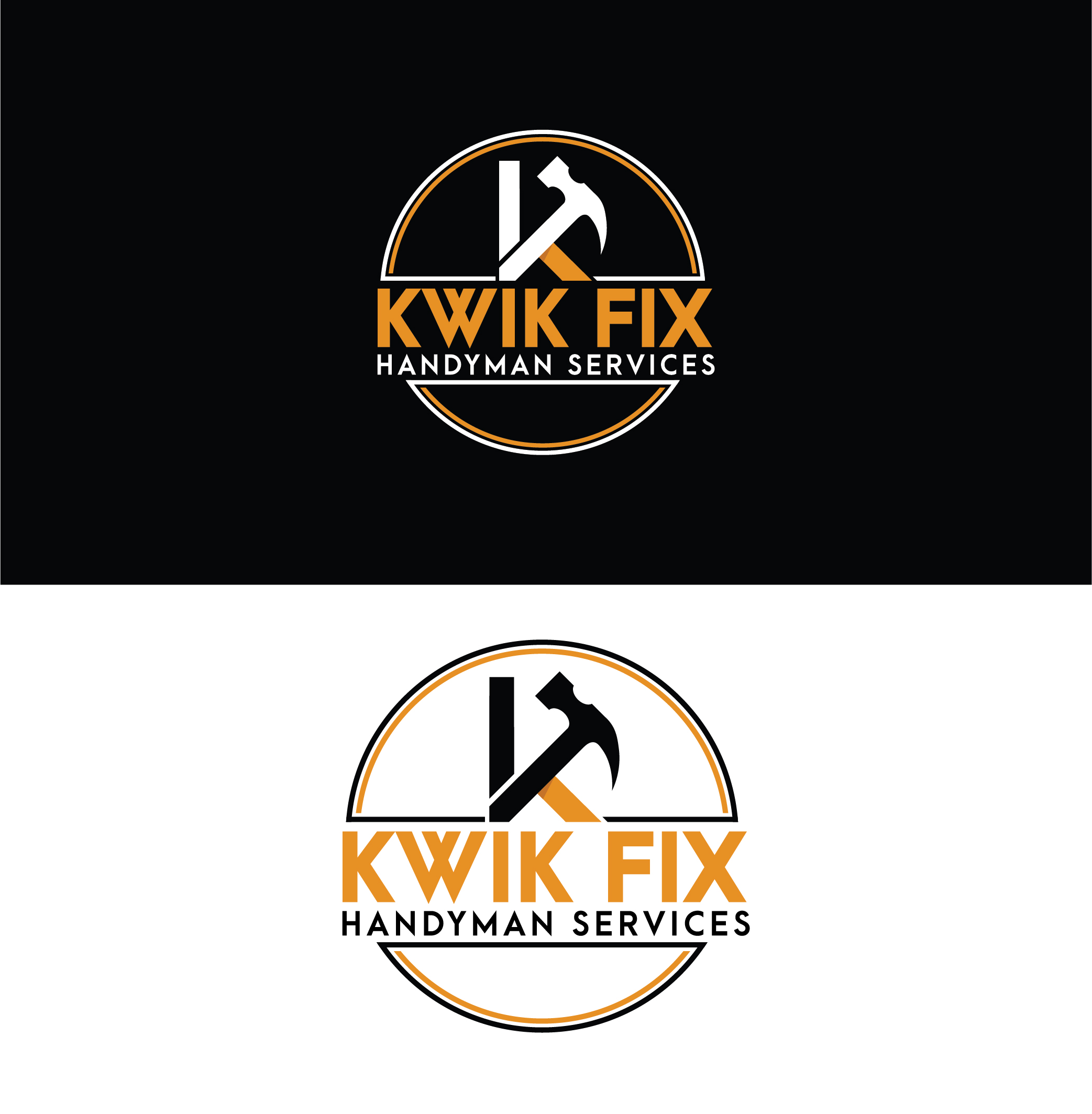 Logo Design by 3Guys for Kwik Fix Handyman Services LLC | Design #29663725
