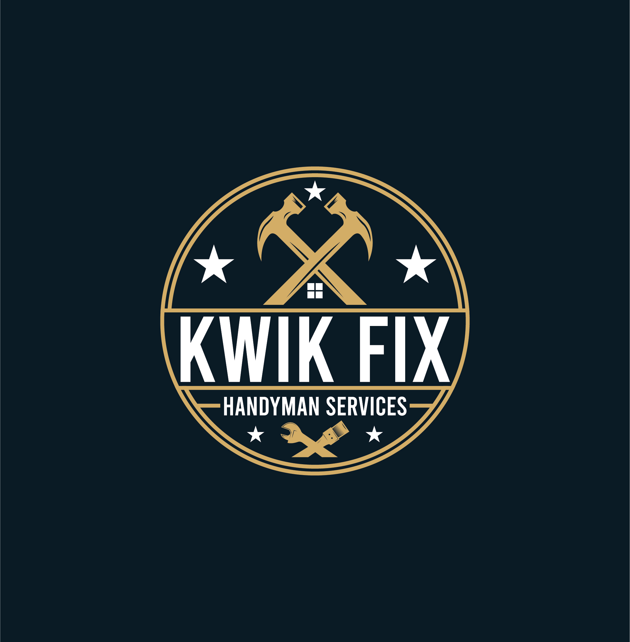 Logo Design by 3Guys for Kwik Fix Handyman Services LLC | Design #29663728