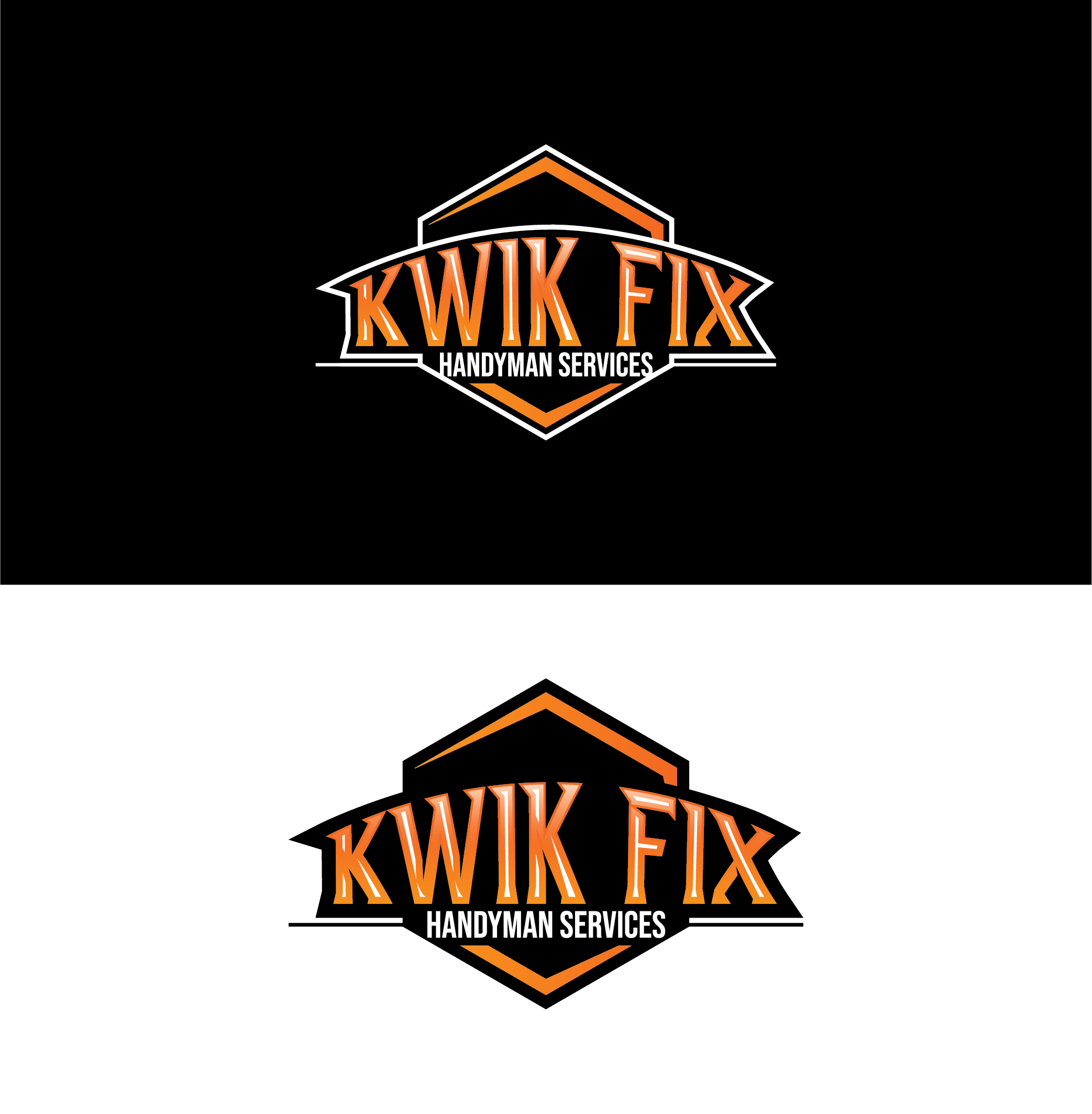 Logo Design by 3Guys for Kwik Fix Handyman Services LLC | Design #29663729