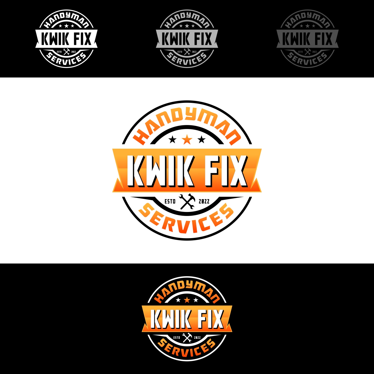 Logo Design by fly  design for Kwik Fix Handyman Services LLC | Design #29649403