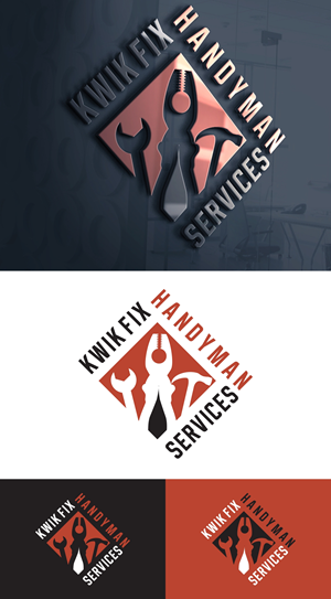 Logo Design by fly  design for Kwik Fix Handyman Services LLC | Design: #29649674