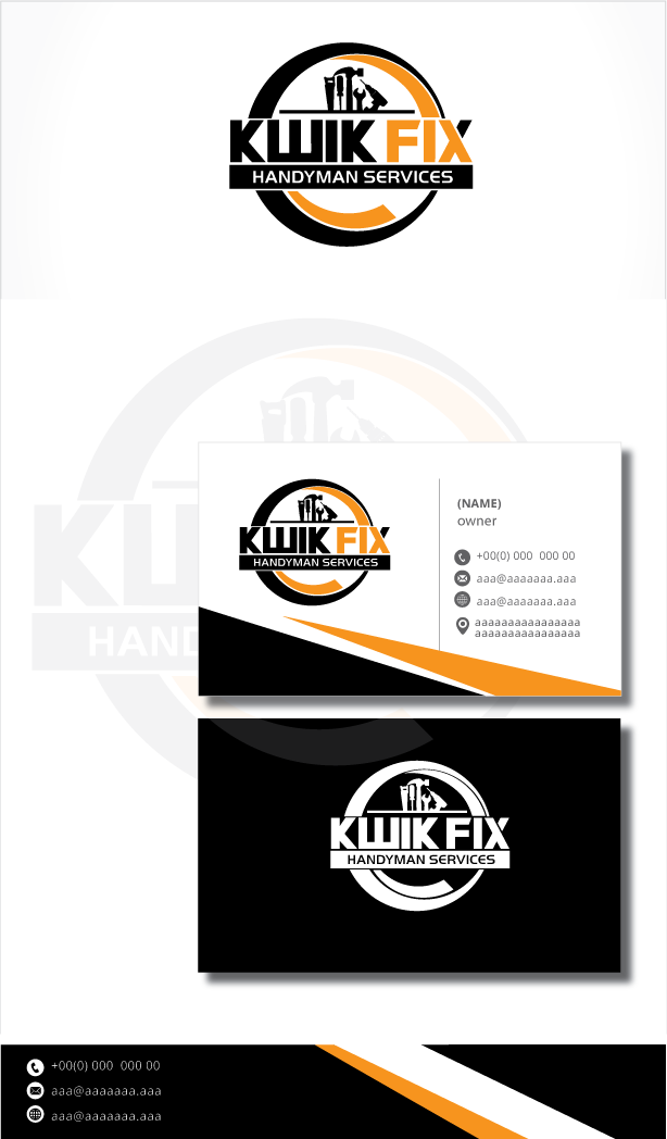 Logo Design by zebronicgraphic for Kwik Fix Handyman Services LLC | Design #29650463