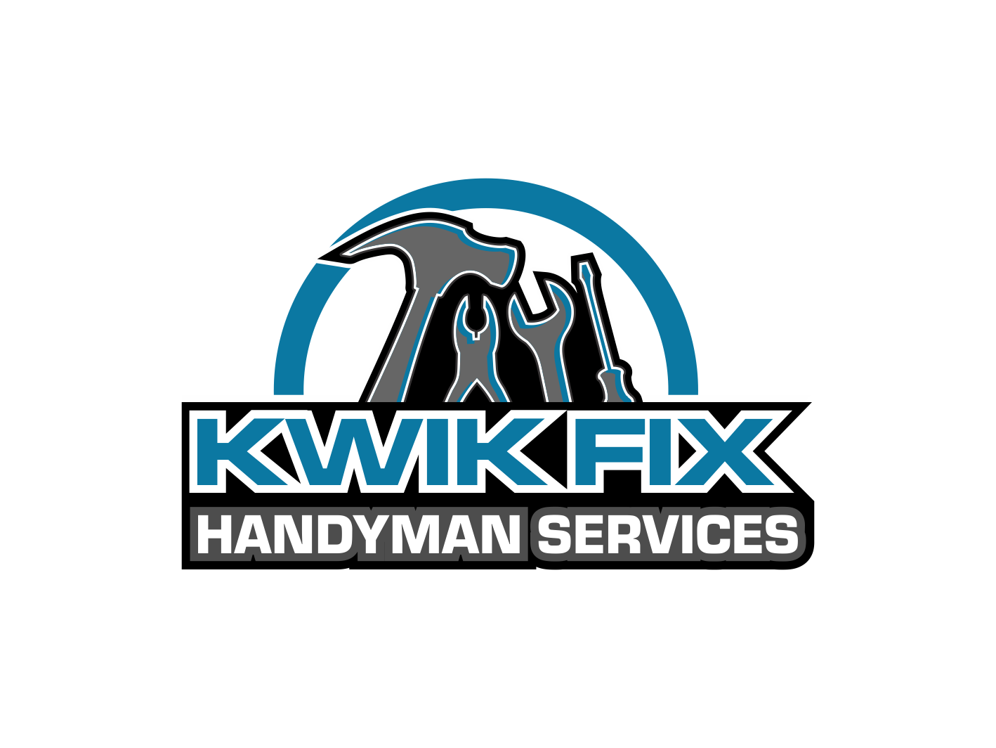 Logo Design by BNdesigner for Kwik Fix Handyman Services LLC | Design #29661161