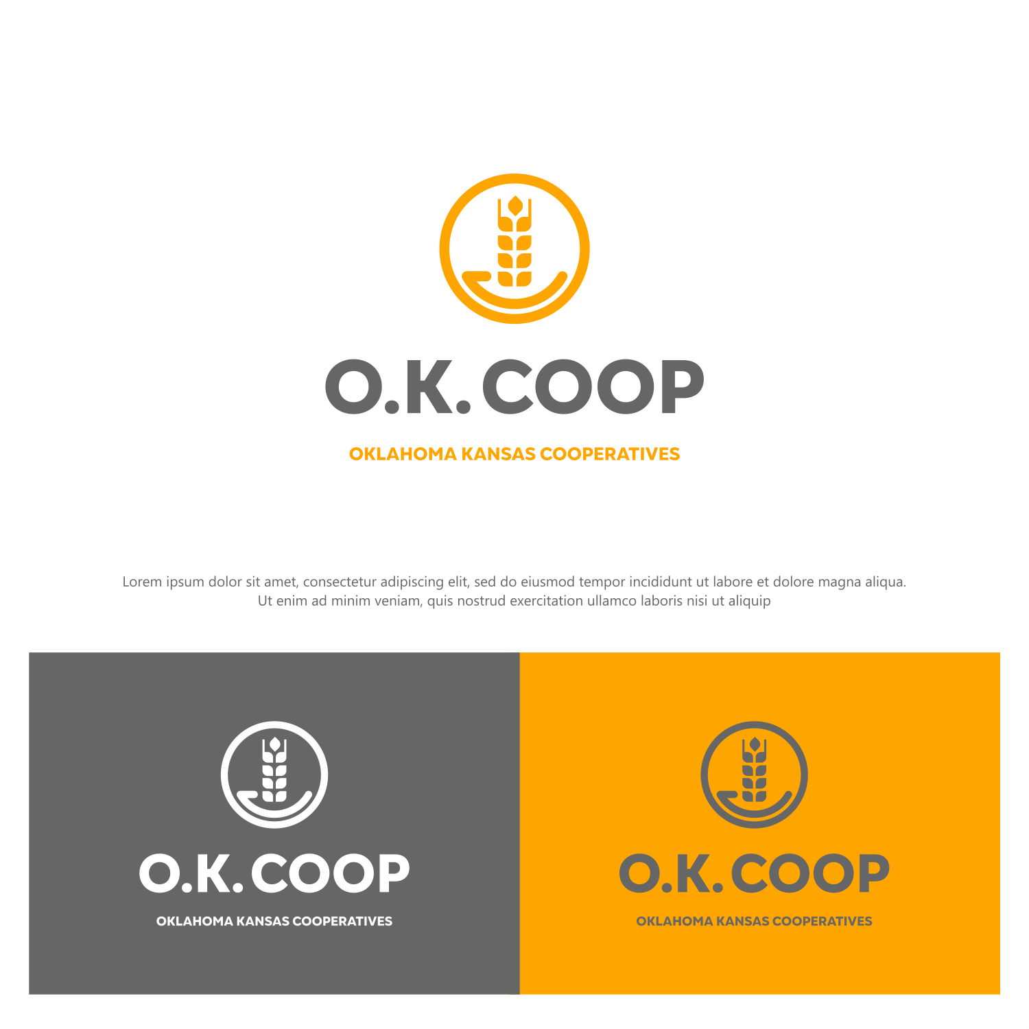 Logo Design by ThiagoB for Oklahoma Kansas Cooperatives | Design #29664922