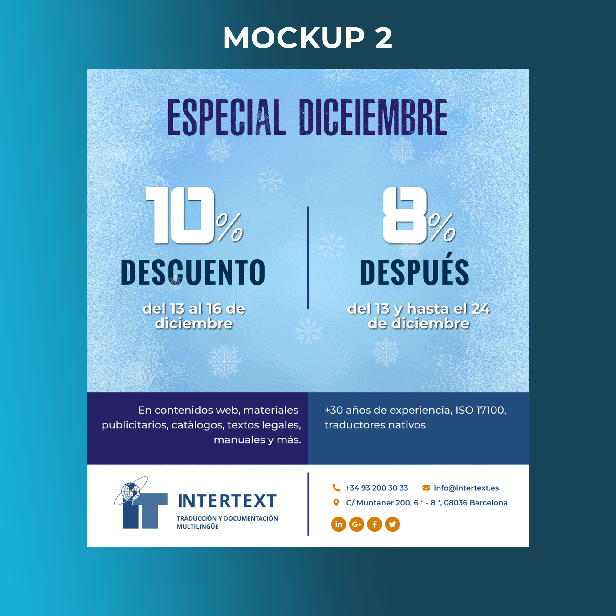 Design de Bannière  par Expert Designer pour INTERTEXT Traducción y documentación multilingüe, S.L. | Design #29660928