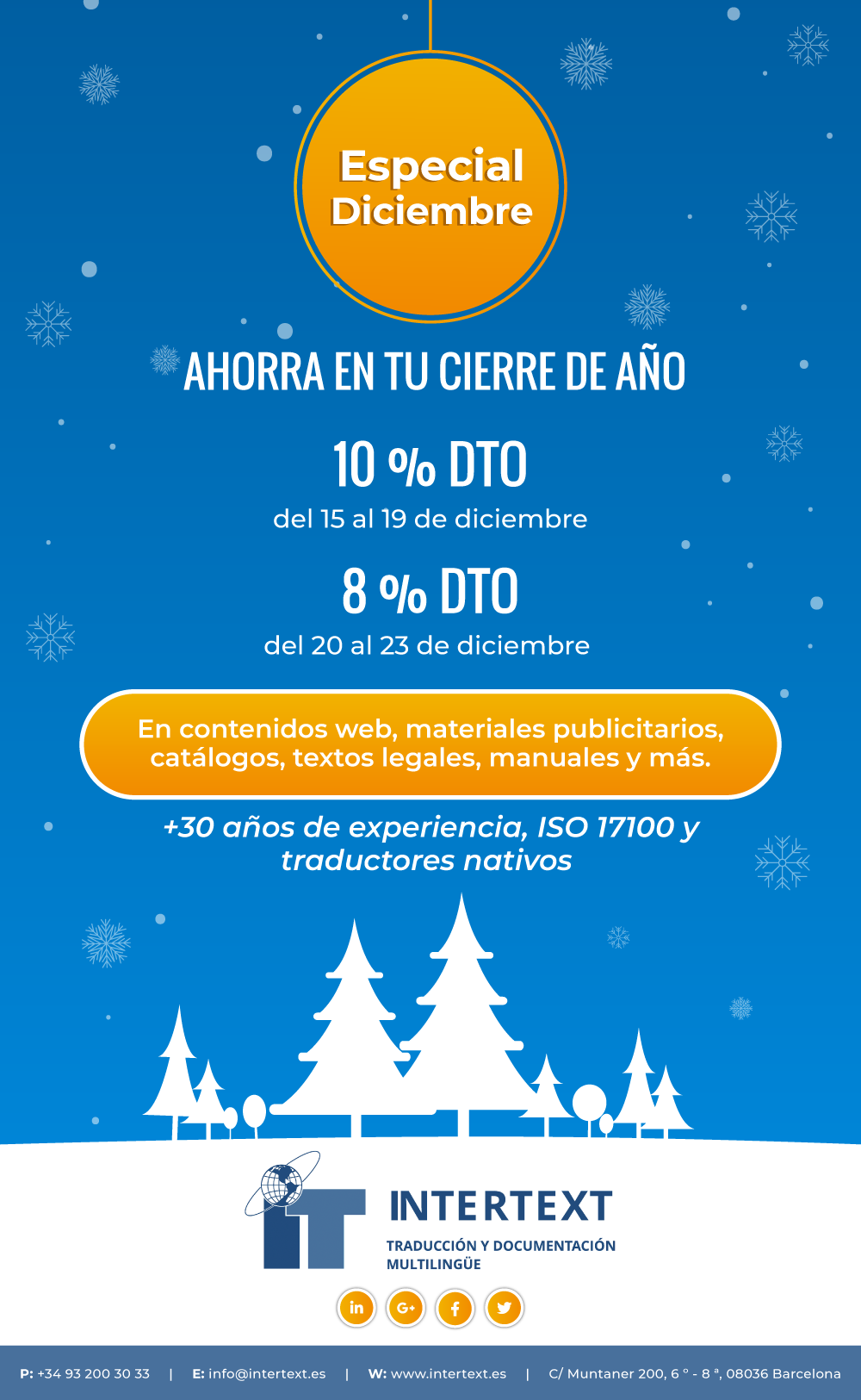 Banner Ad Design by Expert Designer for INTERTEXT Traducción y documentación multilingüe, S.L. | Design #29672912