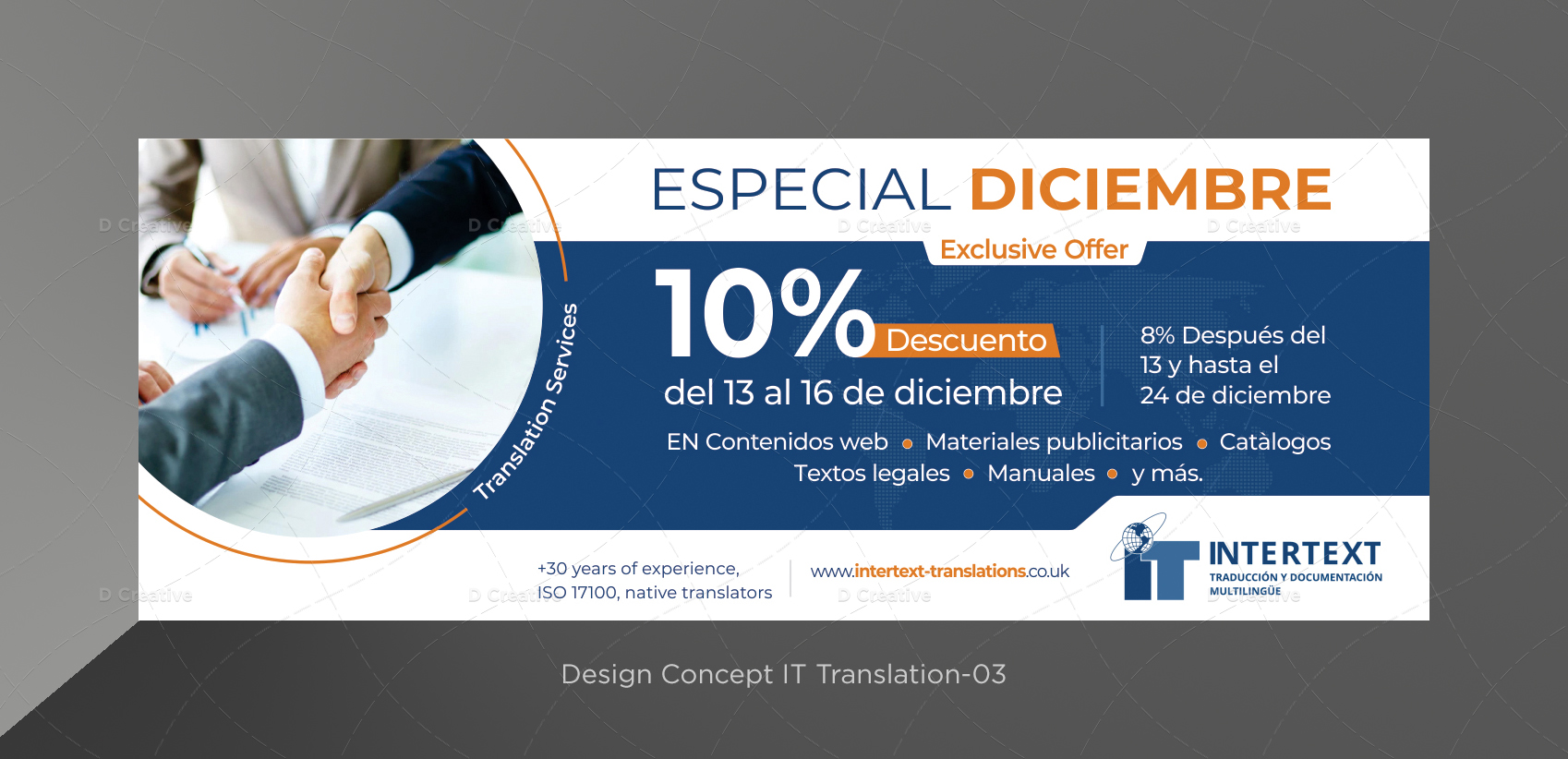 Banner Ad Design by D Creative for INTERTEXT Traducción y documentación multilingüe, S.L. | Design #29663533