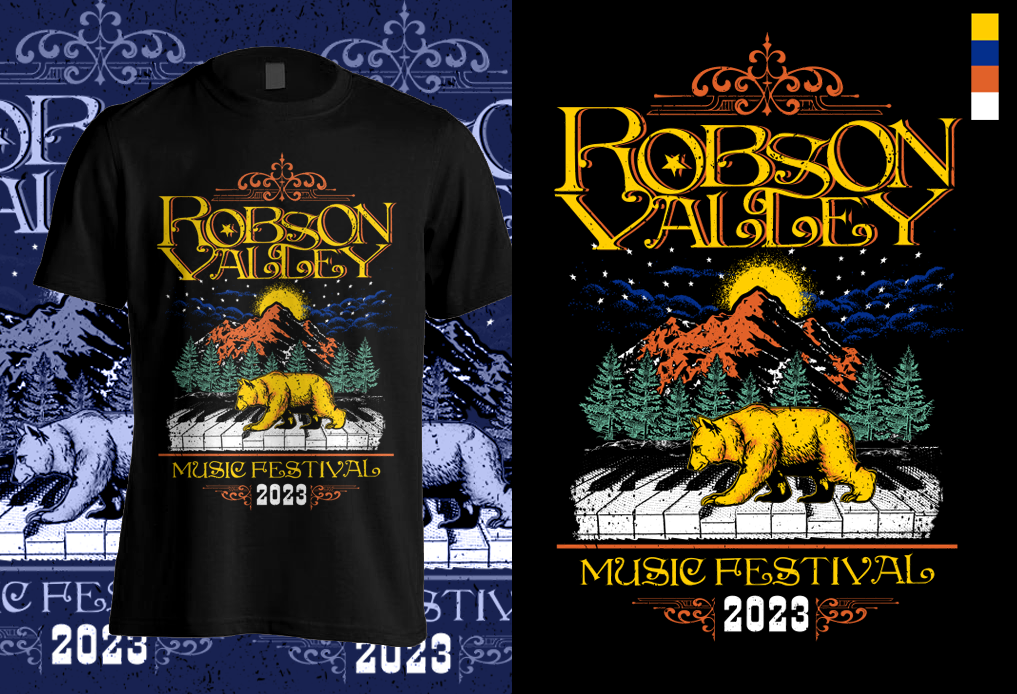 T-shirt Design by Pahe Creation for Robson Valley Music Society | Design: #29722230