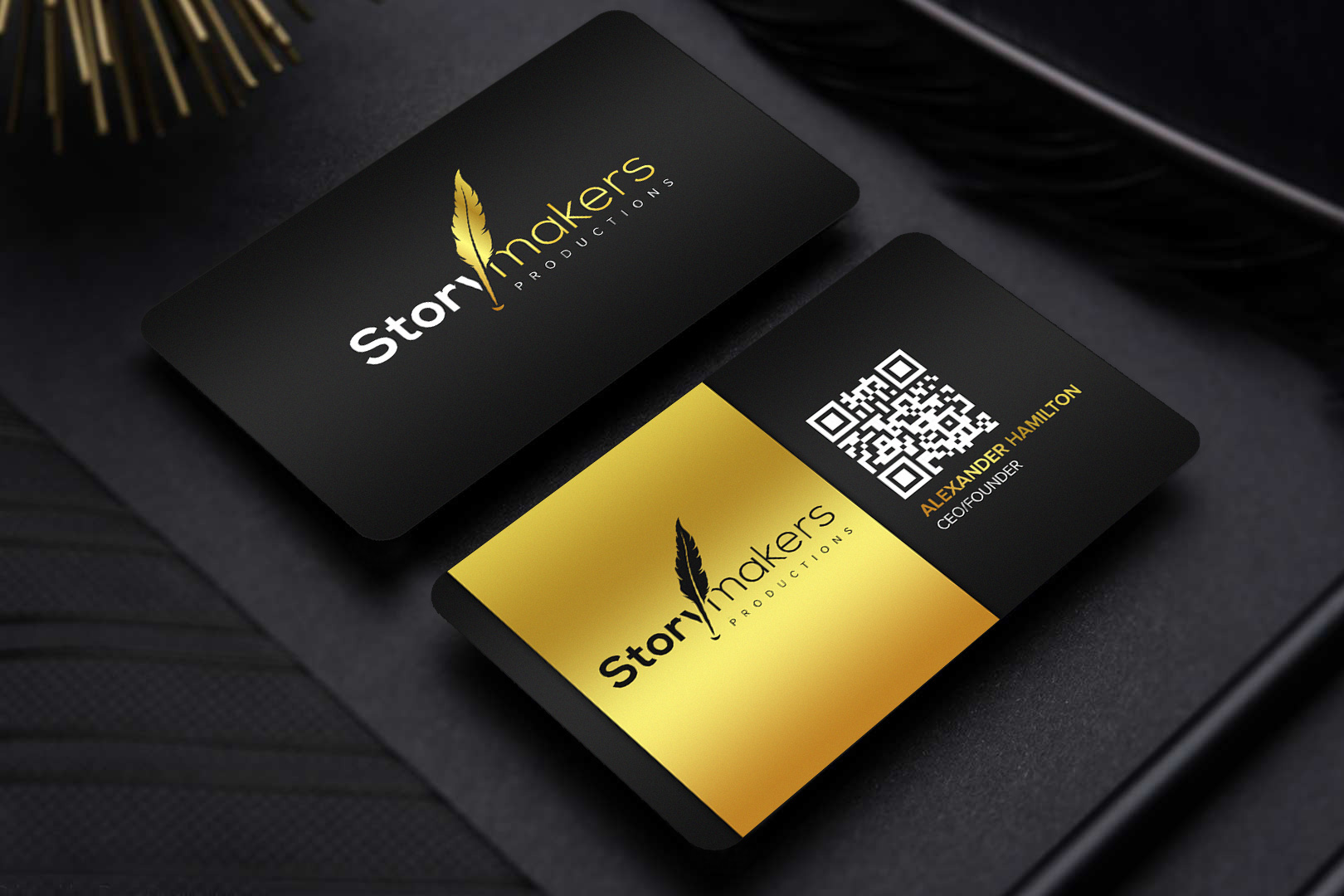 Modern, Masculine, Video production Business Card Design for a Company