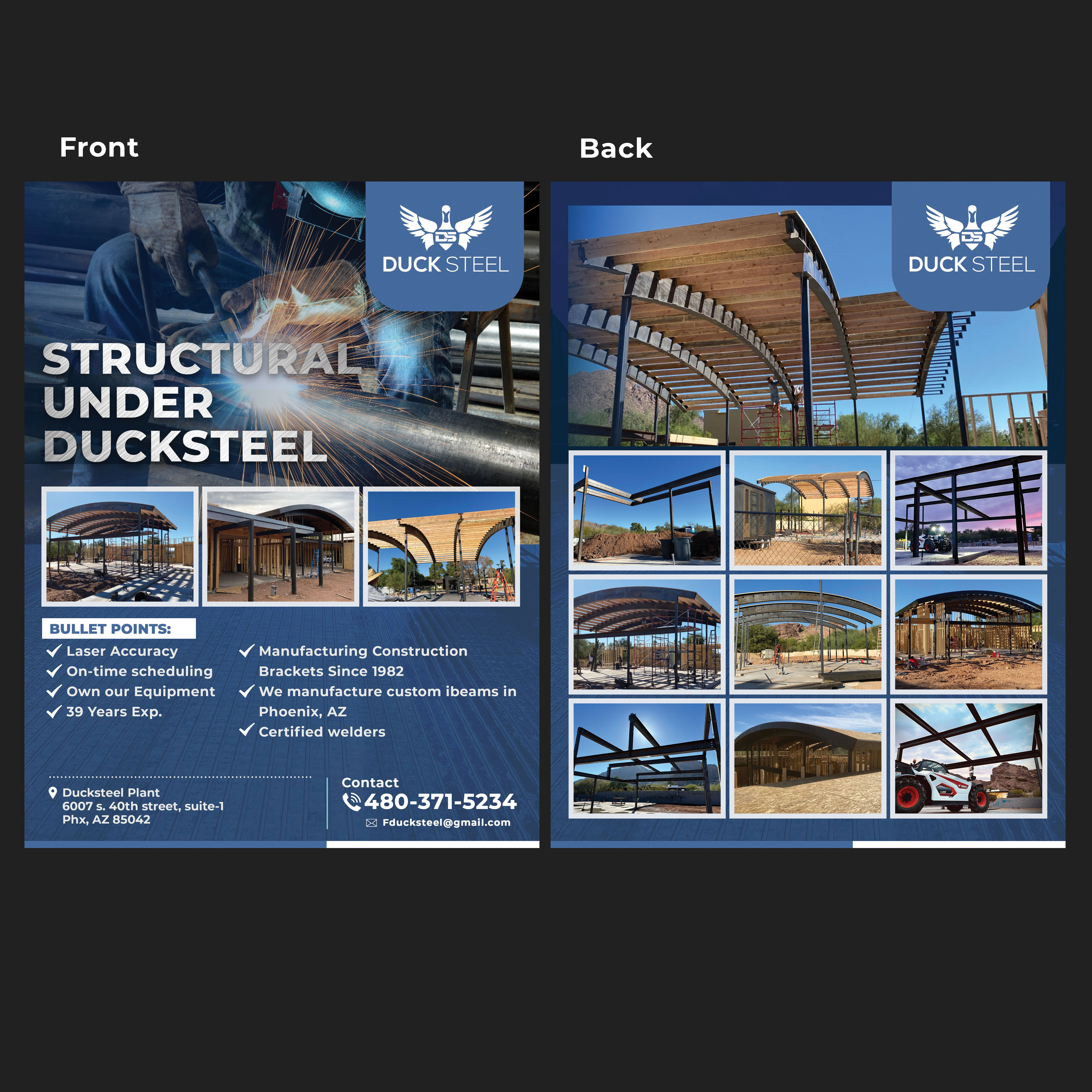 Flyer-Design von Anhar für Ducksteel Llc. | Design #29677615