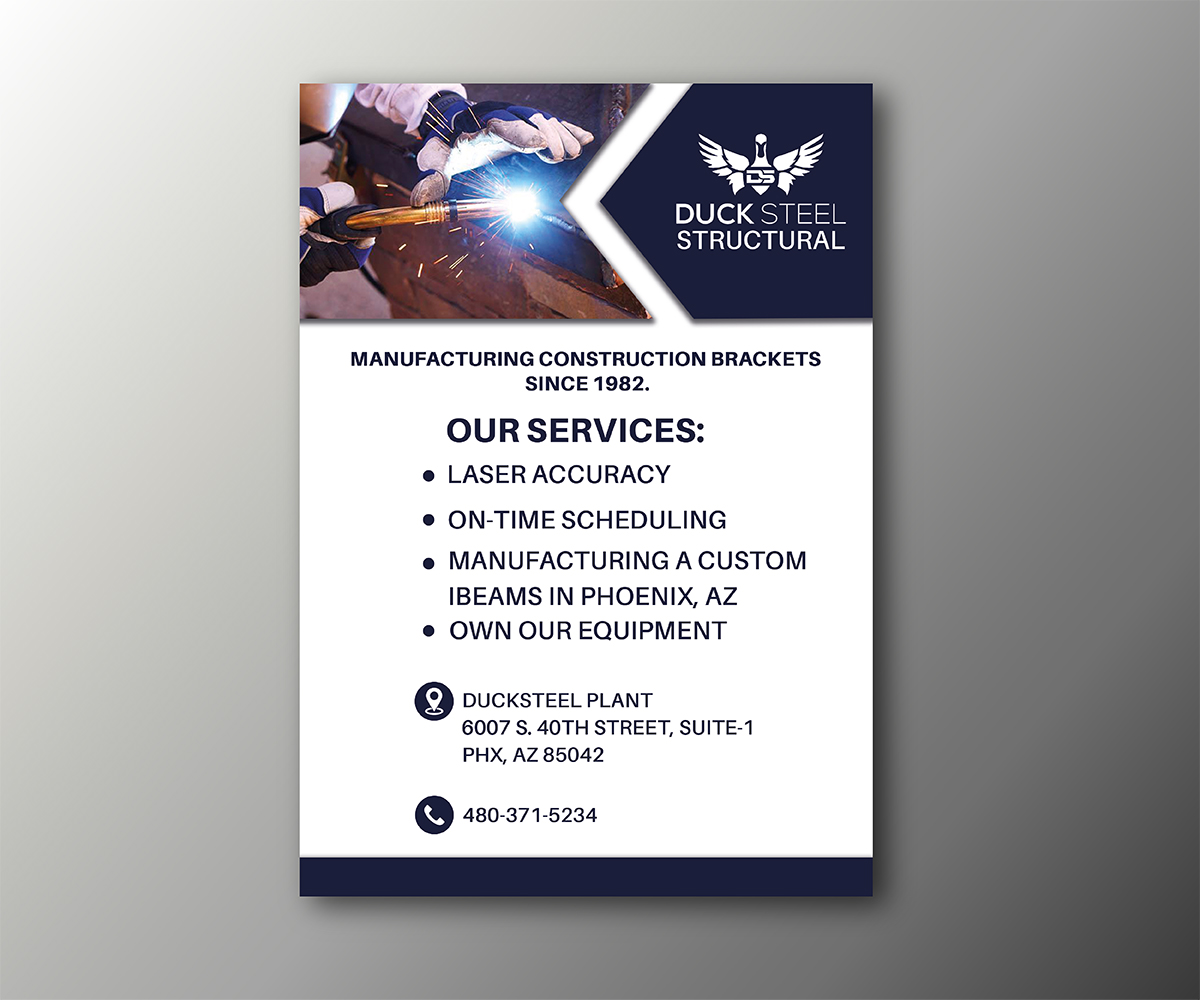 Design de Flyer par 21 Design pour Ducksteel Llc. | Design #29658498
