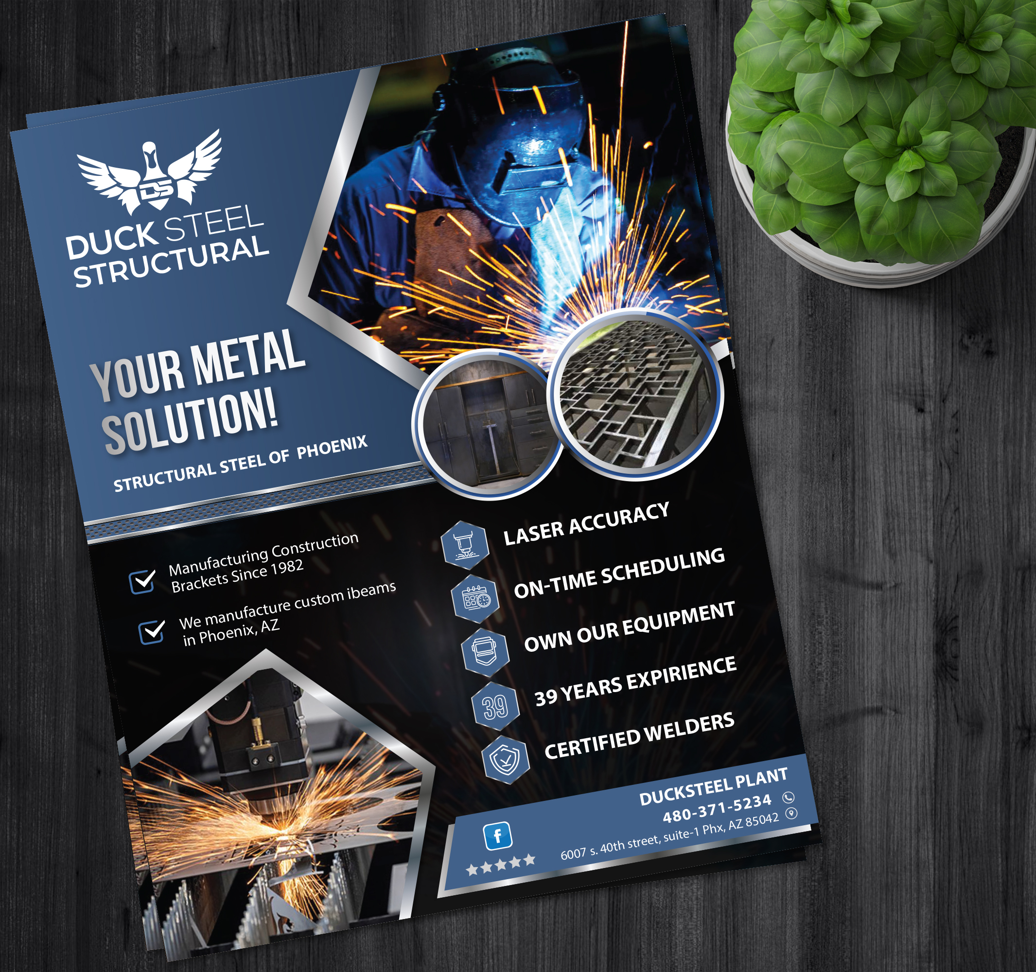 Flyer Design by alex989 for Ducksteel Llc. | Design #29658349