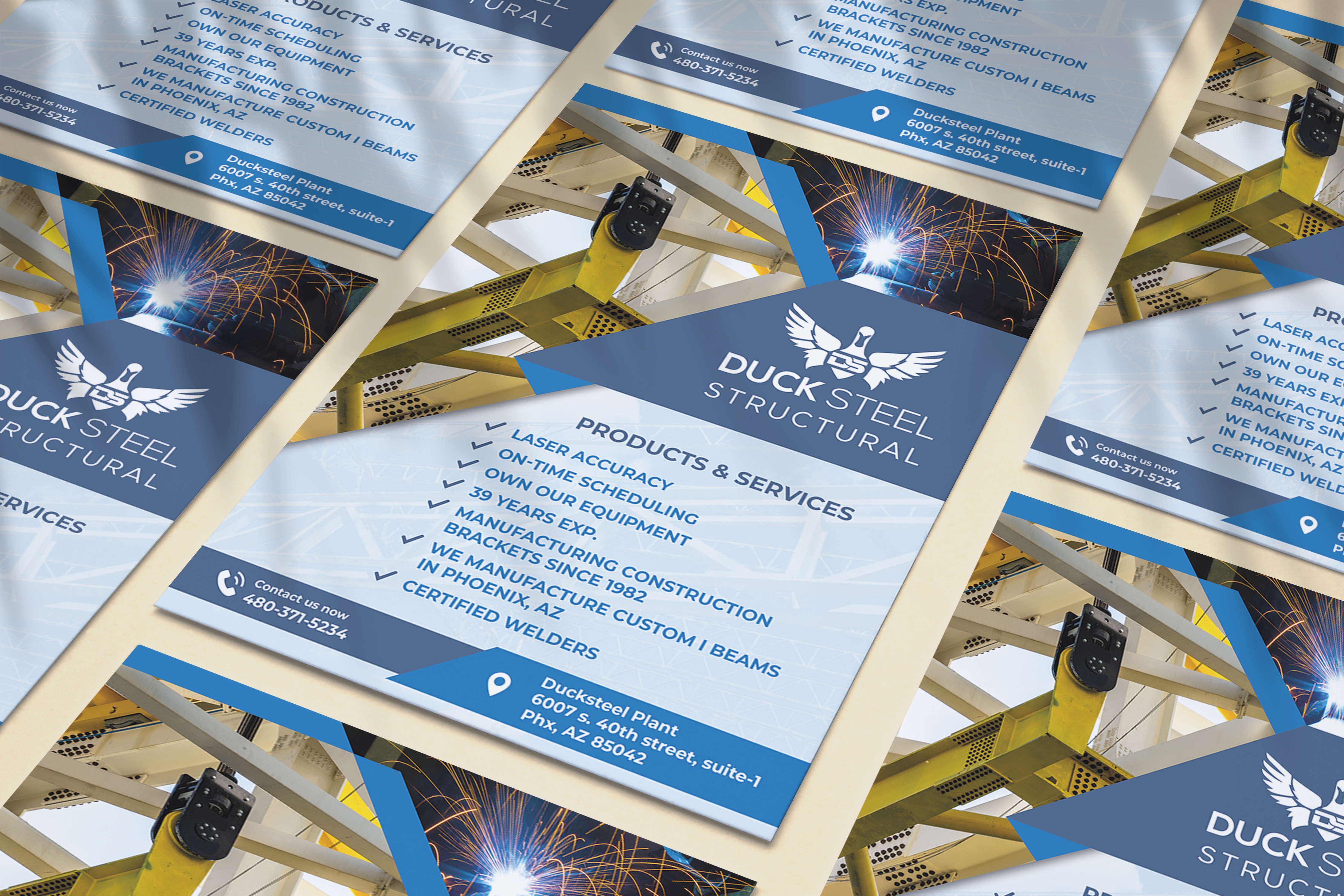 Flyer Design by Tomi and Edó for Ducksteel Llc. | Design #29663903