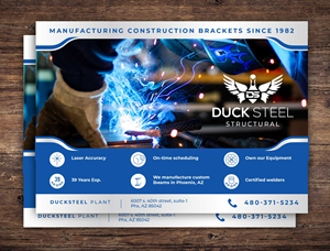 Design de Flyer par saurov pour Ducksteel Llc. | Design #29658047