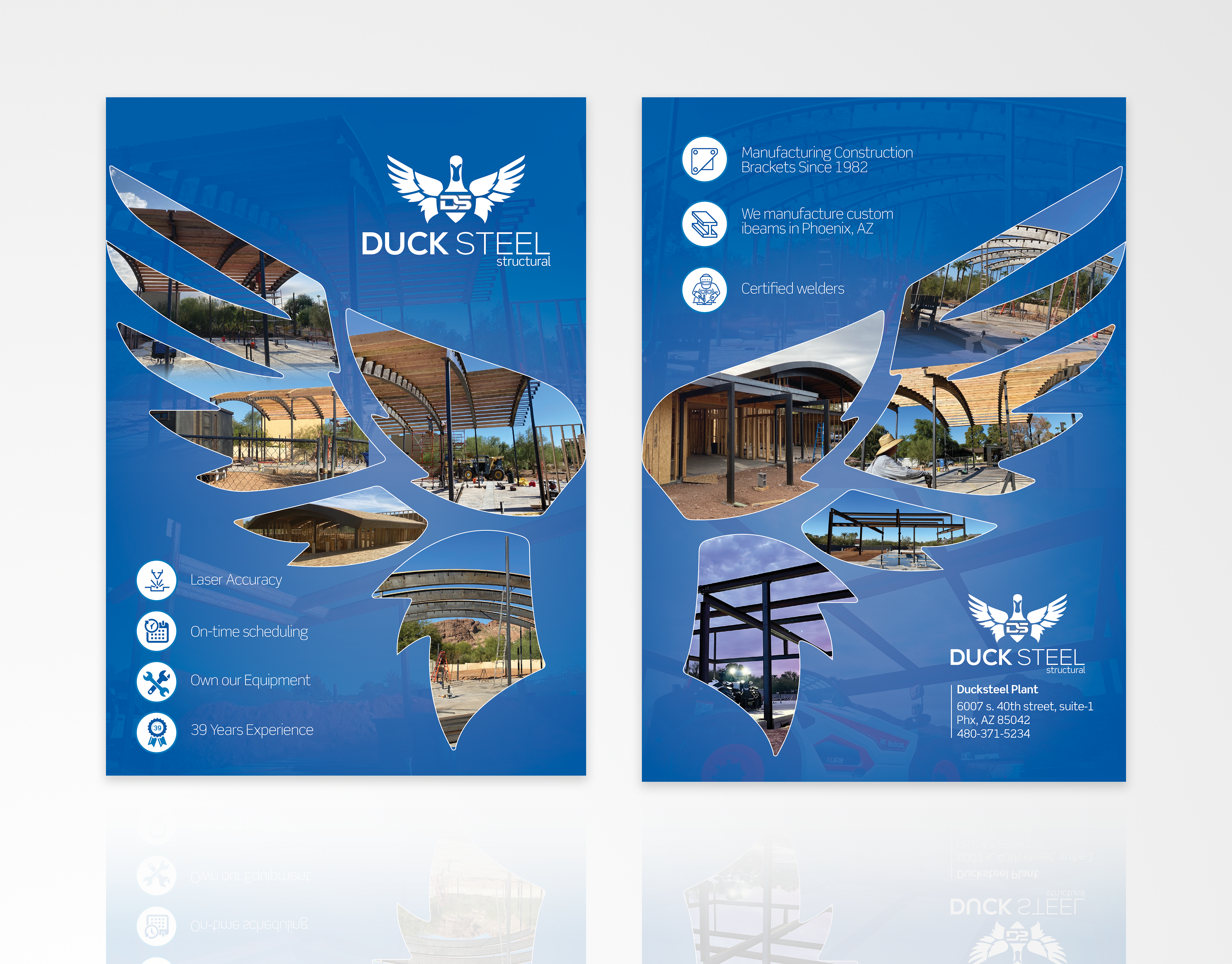 Diseño de Flyer por Mulugeta para Ducksteel Llc. | Diseño #29678259