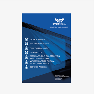 Flyer-Design von Nargiza_Ts für Ducksteel Llc. | Design: #29661617